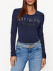 guess-jeans-t-shirt-micro-studs-blu