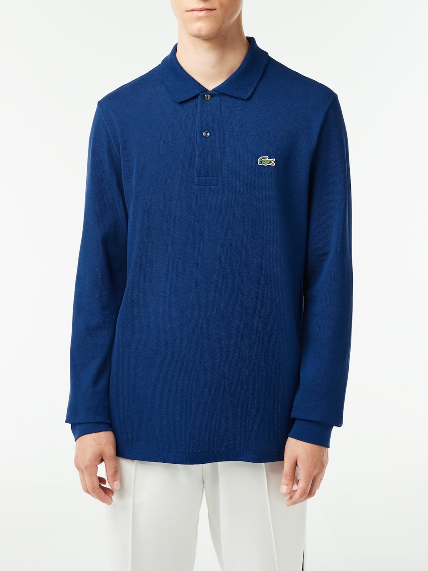 LACOSTE POLO MANICHE LUNGHE BLU ROYAL