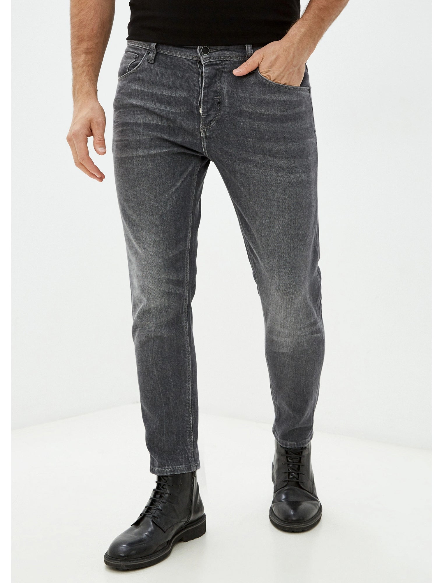 ANTONY MORATO JEANS ARGON SLIM FIT IN DENIM NERO SLAVATO