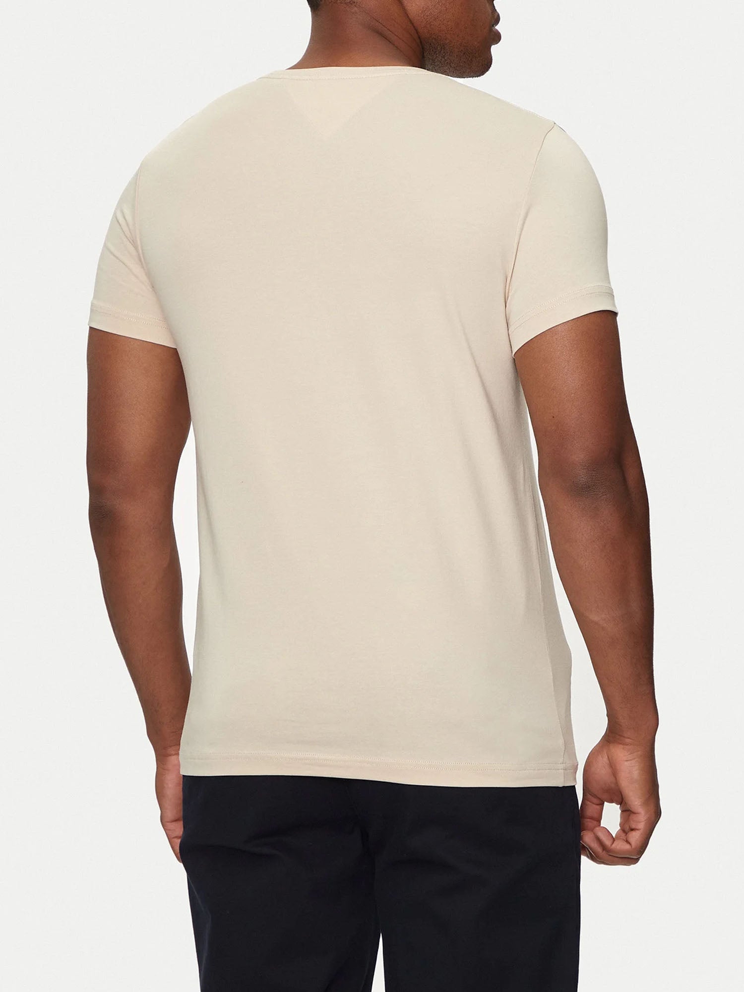 TOMMY HILFIGER T-SHIRT EXTRA SLIM FIT BEIGE