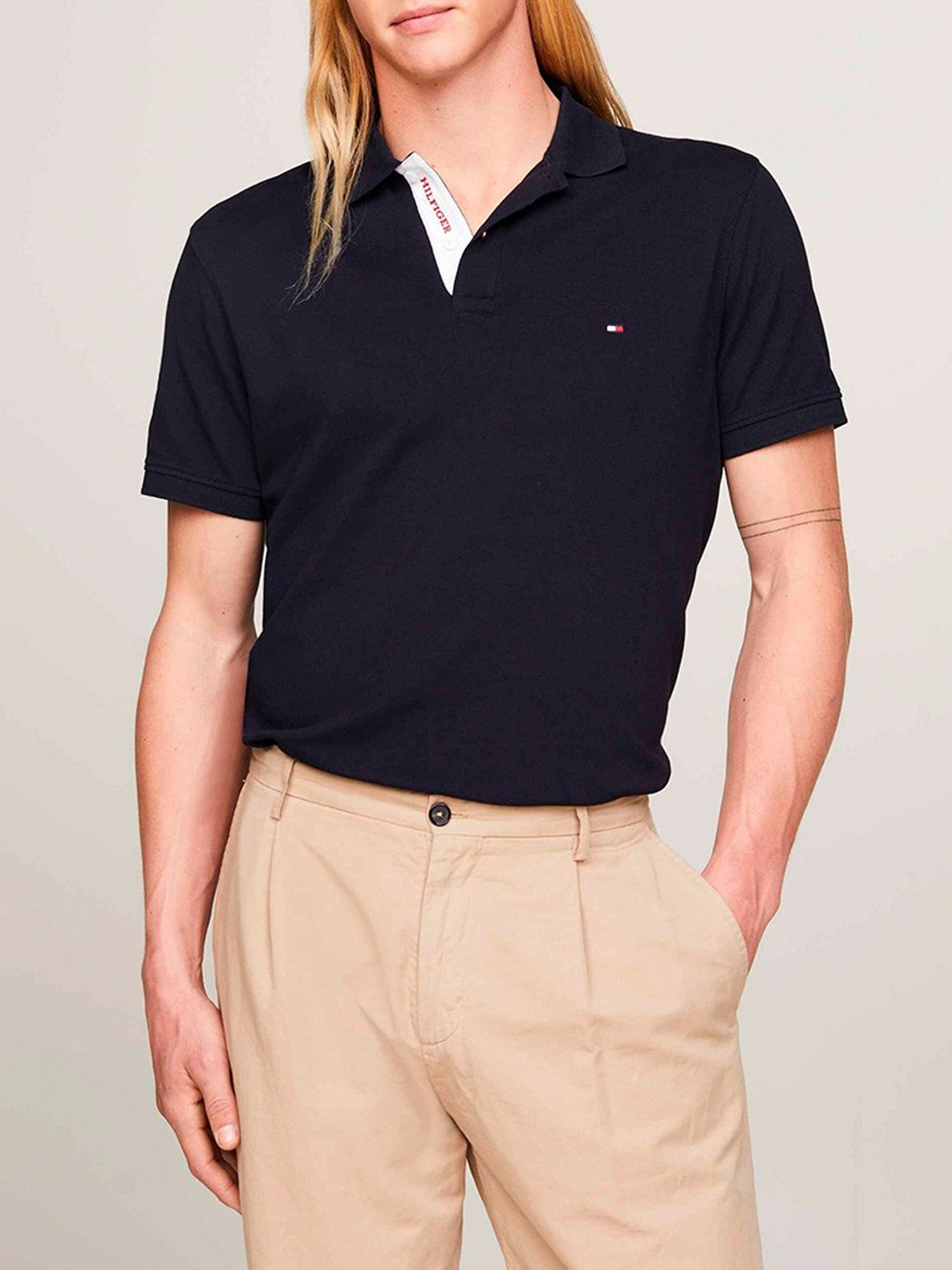 TOMMY HILFIGER POLO MONOTYPE REGULAR FIT BLU
