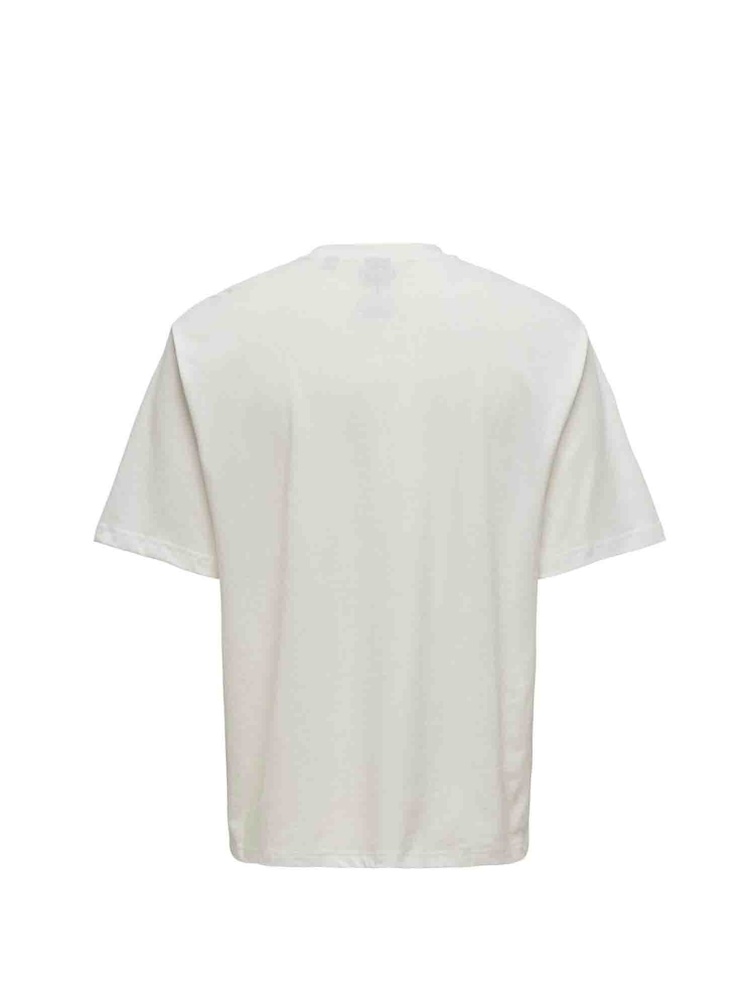 ONLY&SONS T-SHIRT NIRVANA BIANCO