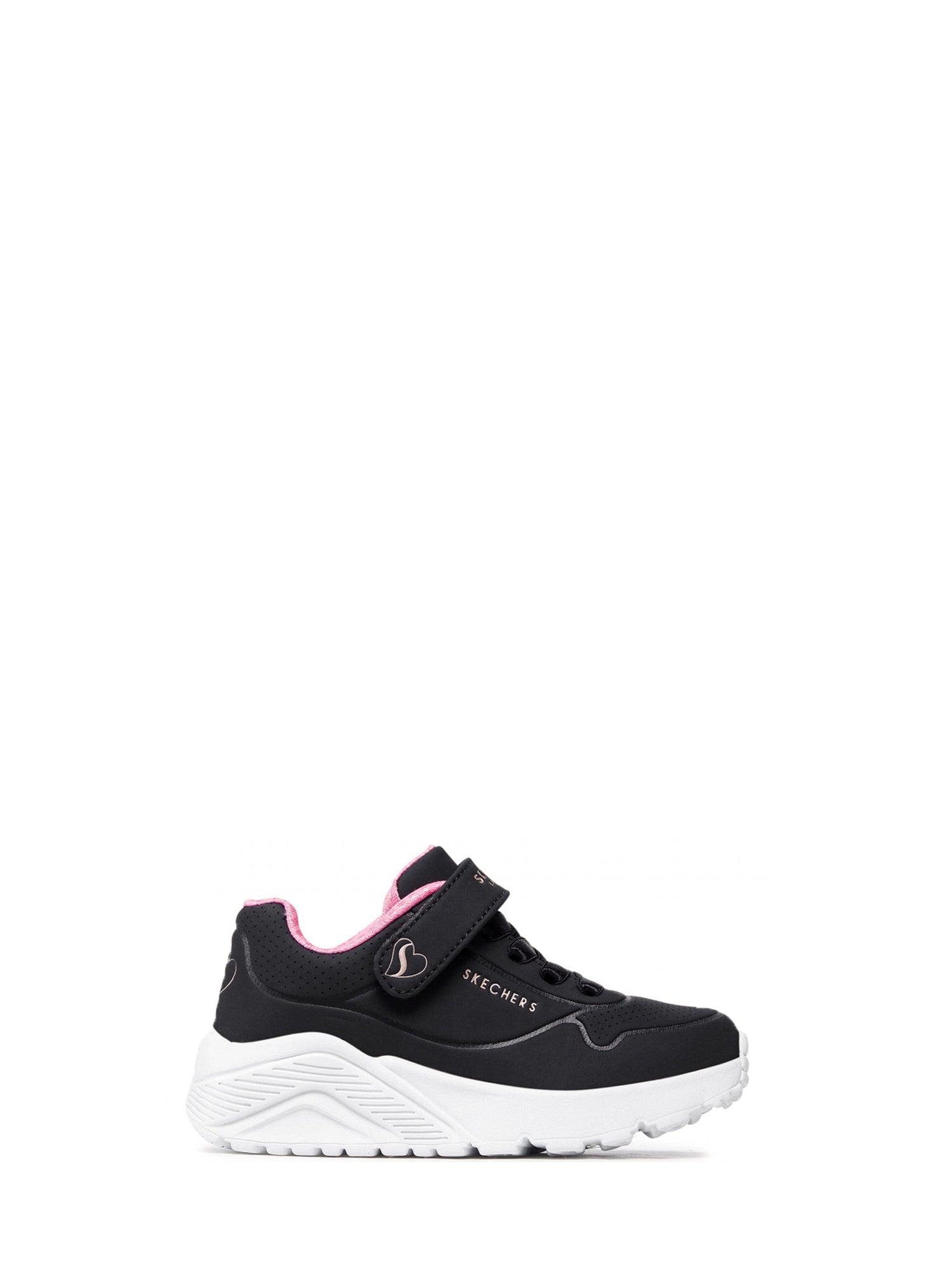 SKECHERS SNEAKERS UNO LITE NERO - ROSA