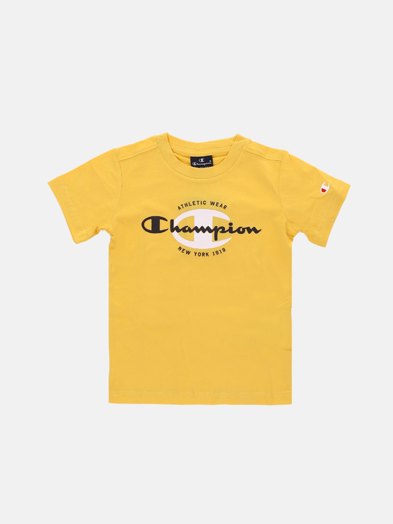 CHAMPION T-SHIRT MANICHE CORTE JR GIALLO