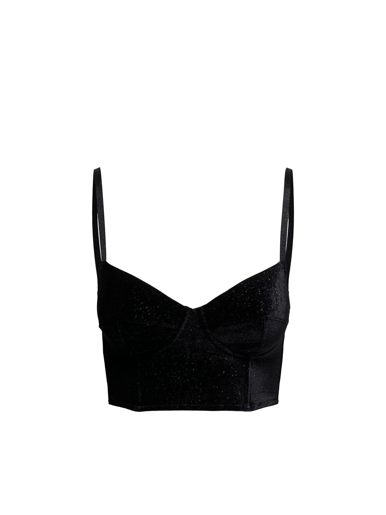 ONLY VELMA TOP CON SPALLINA NERO LUREX