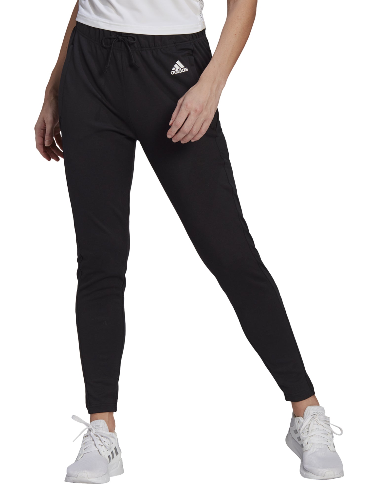 ADIDAS PANTALONI AEROREADY NERO