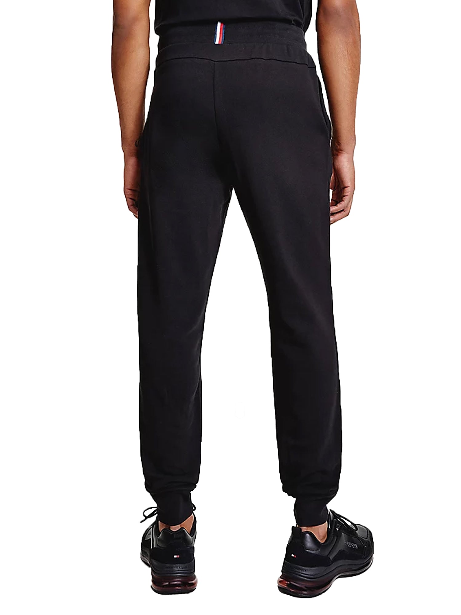 TOMMY HILFIGER PANTALONI JOGGERS ESSENTIAL NERO