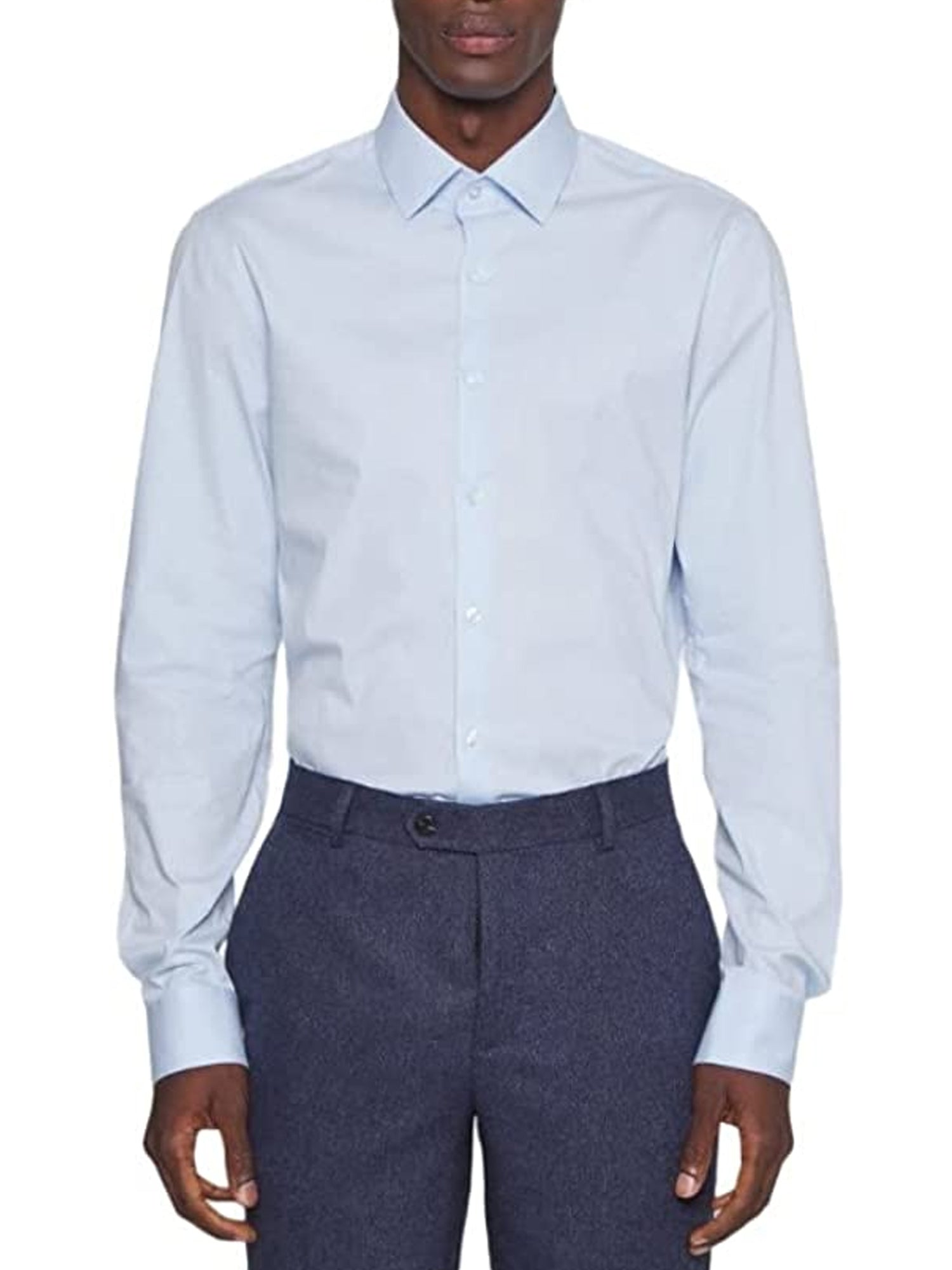 CALVIN KLEIN CAMICIA SLIM AZZURRO