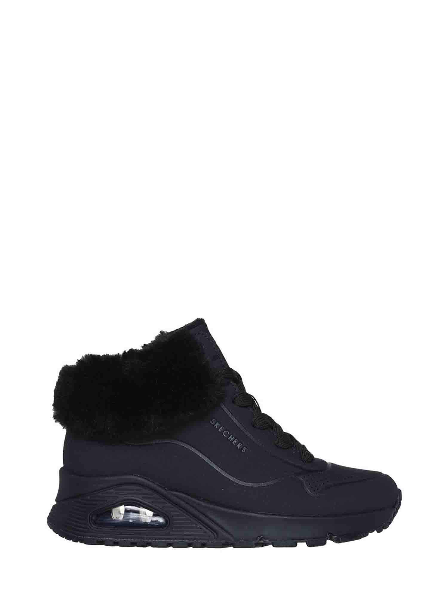 SKECHERS UNO-FALL AIR SNEAKERS NERO