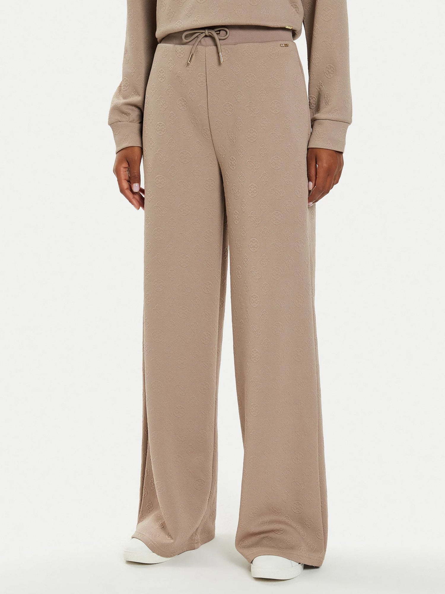 GUESS JEANS PANTALONE PALAZZO BEIGE