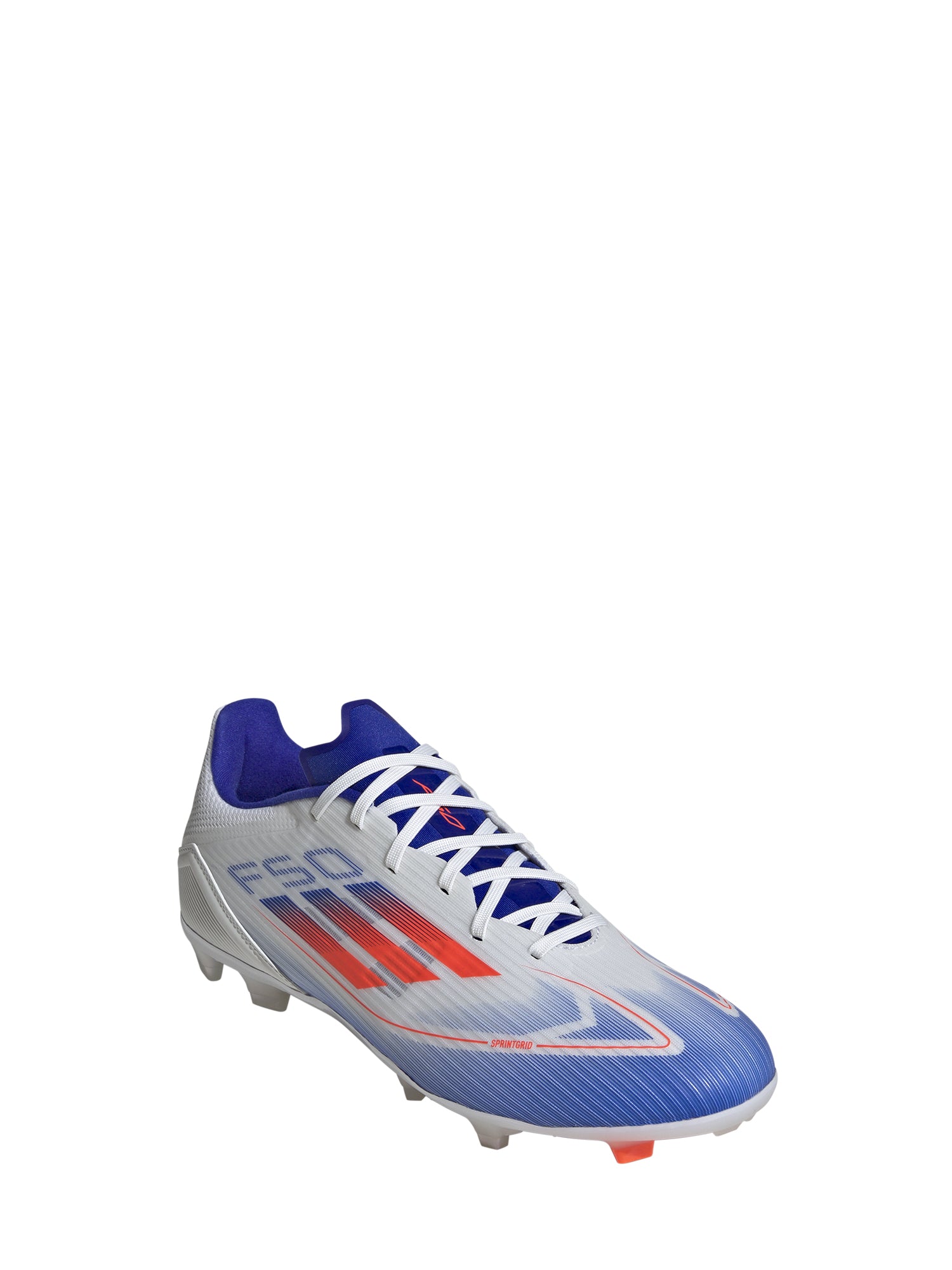 ADIDAS F50 LEAGUE FG/MG SCARPE CALCIO BIANCO-BLU