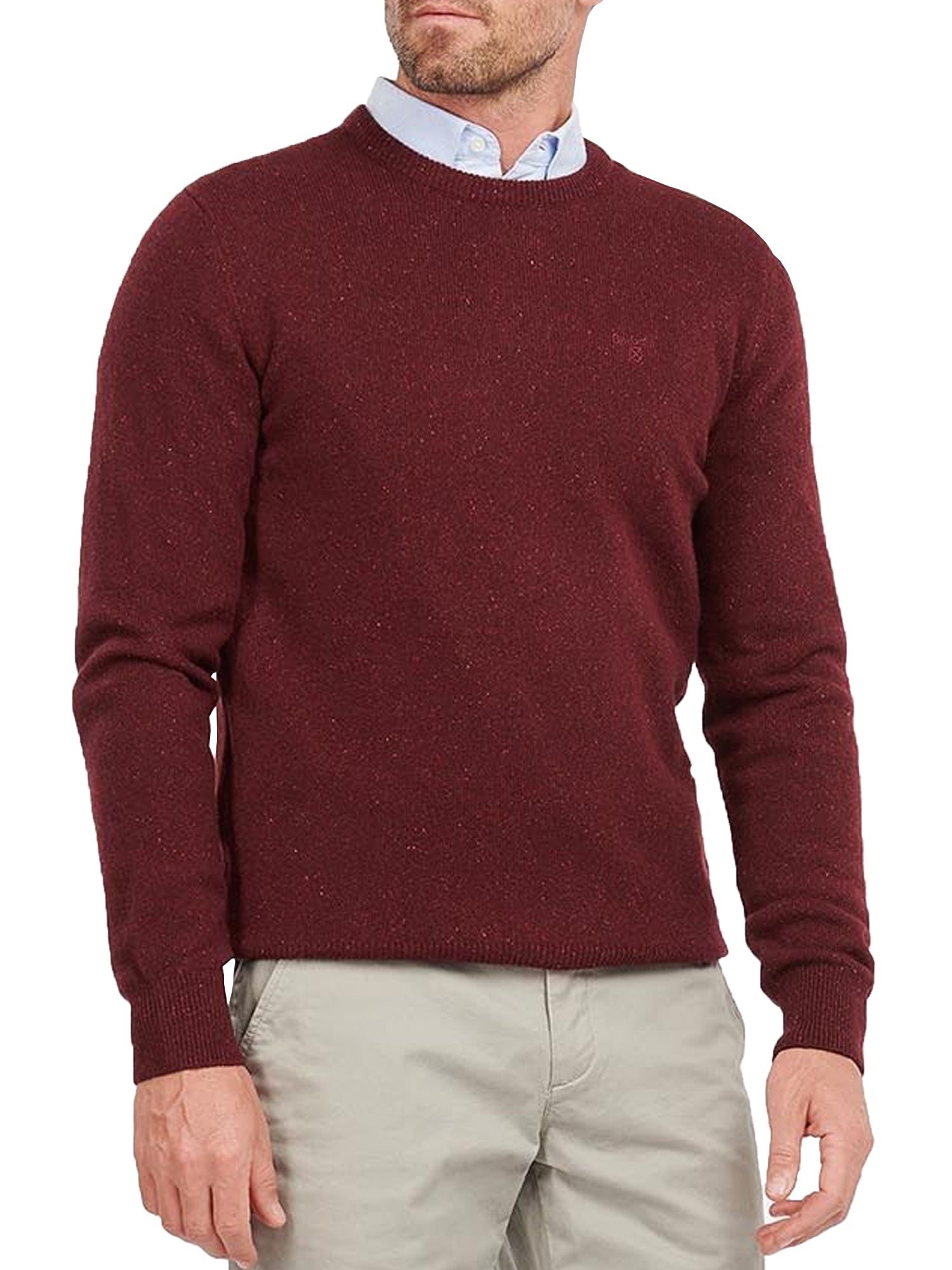 BARBOUR MAGLIONE GIROCOLLO TISBURY BORDEAUX