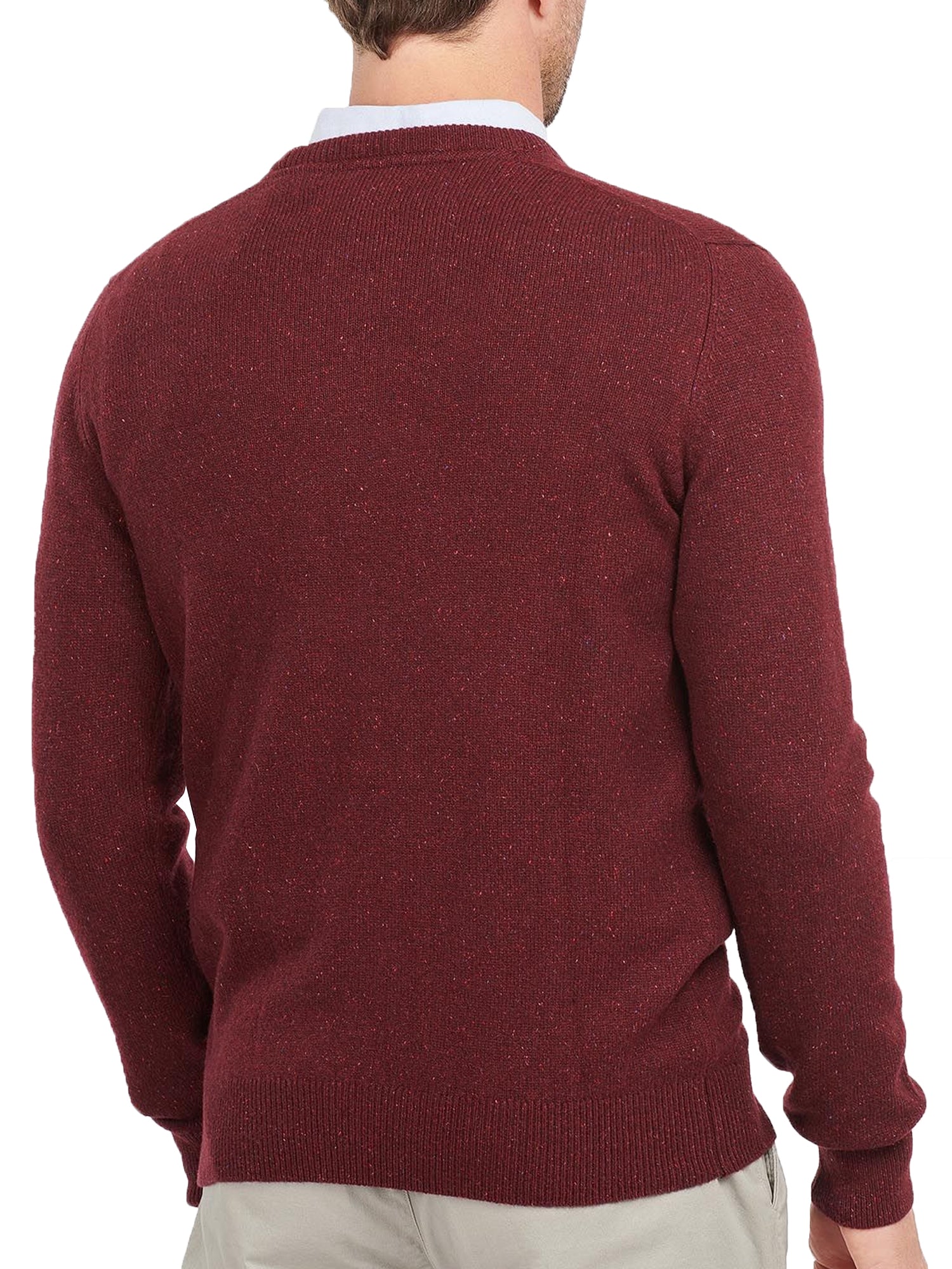 BARBOUR MAGLIONE GIROCOLLO TISBURY BORDEAUX