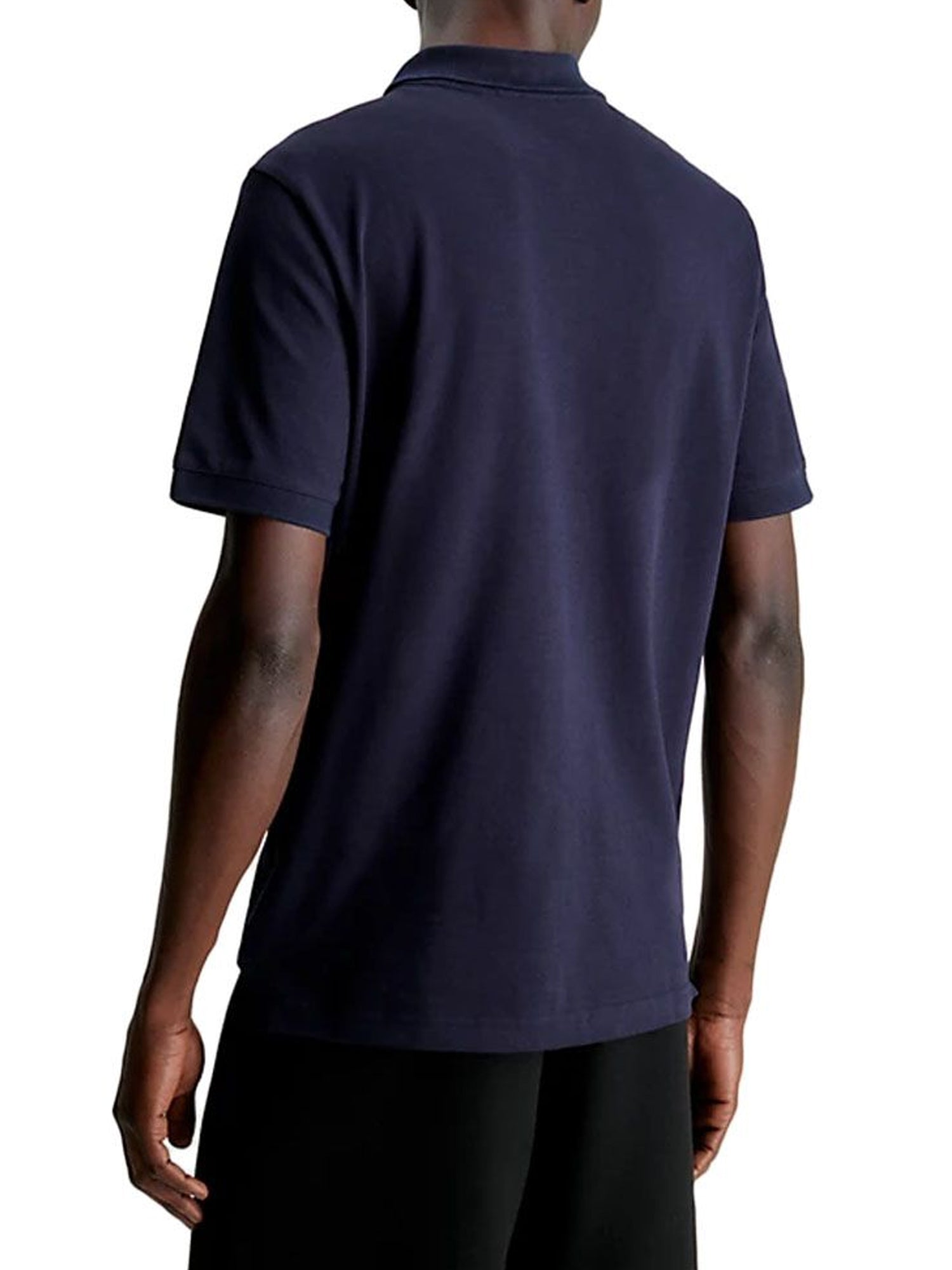 CALVIN KLEIN POLO THERMO TECH PIQUE SLIM BLU