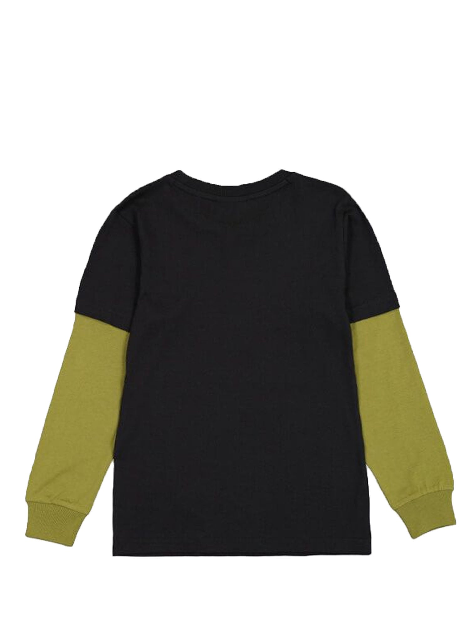 CHAMPION T-SHIRT A MANICA LUNGA NERO - VERDE