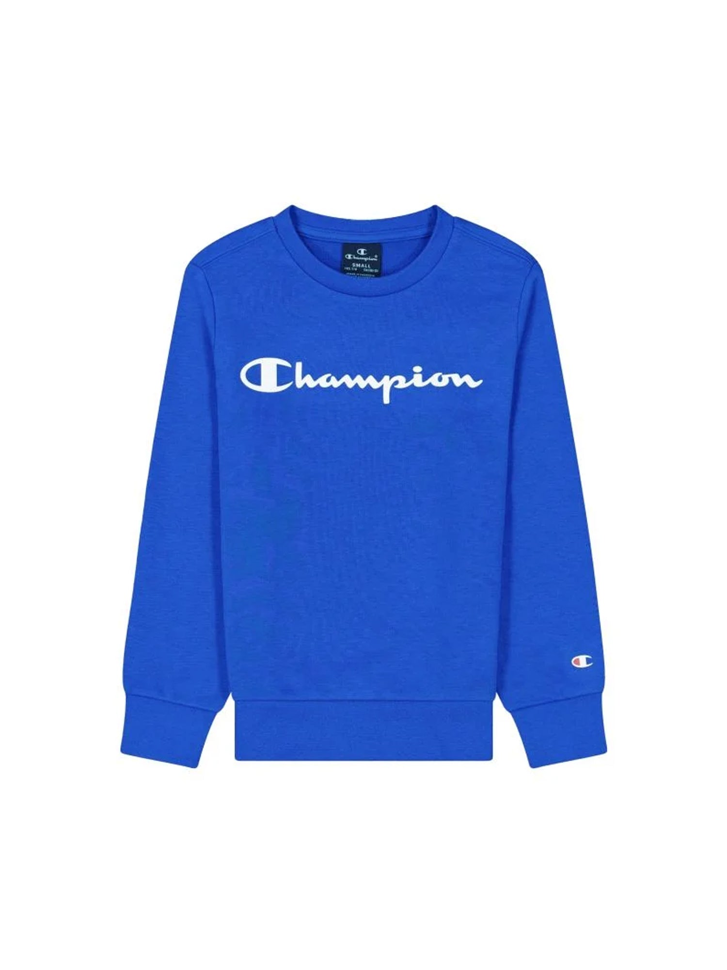 CHAMPION FELPA GIROCOLLO BLU ROYAL