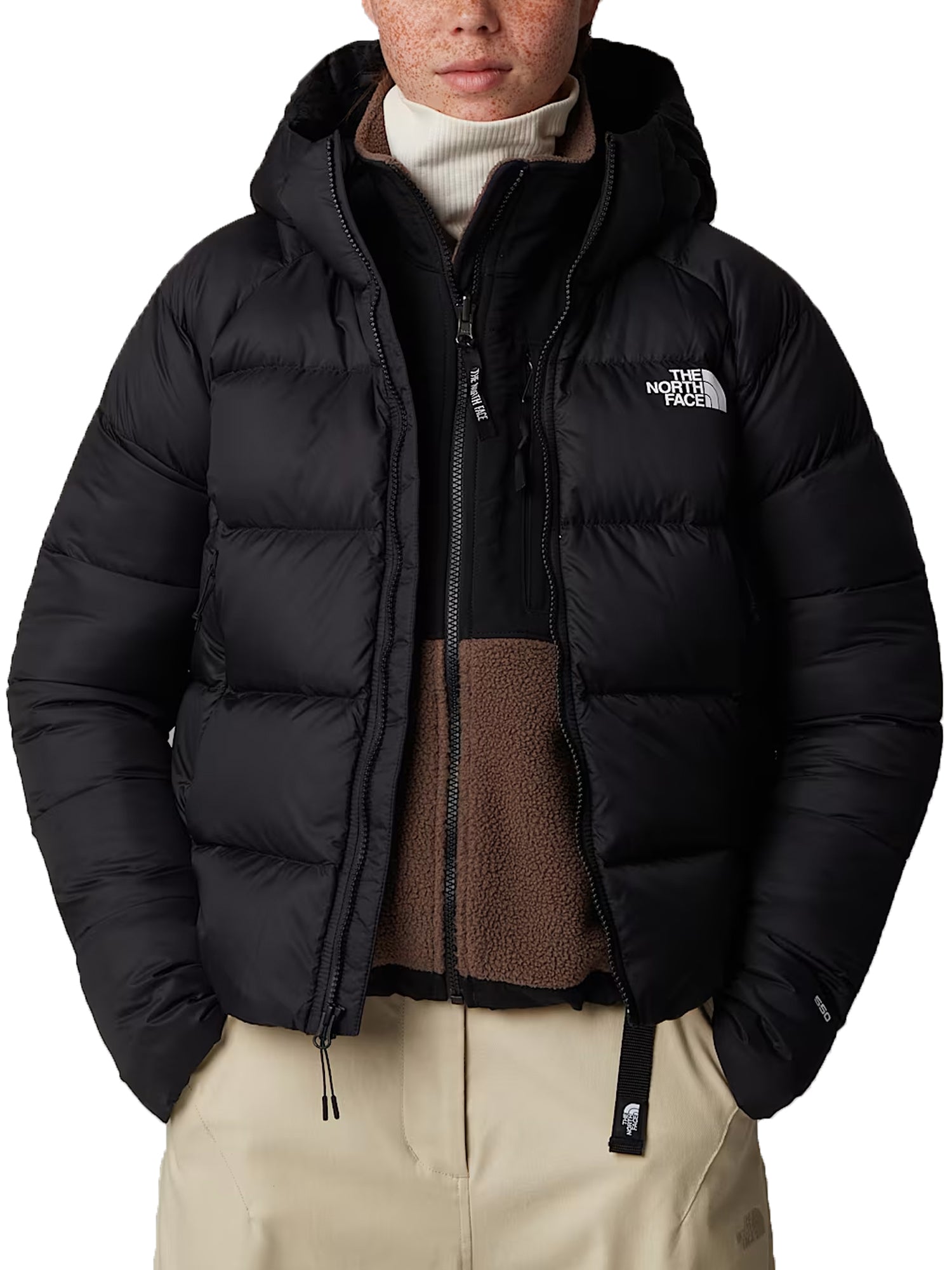 THE NORTH FACE GIUBBINO CON CAPPUCCIO HYALITE NERO