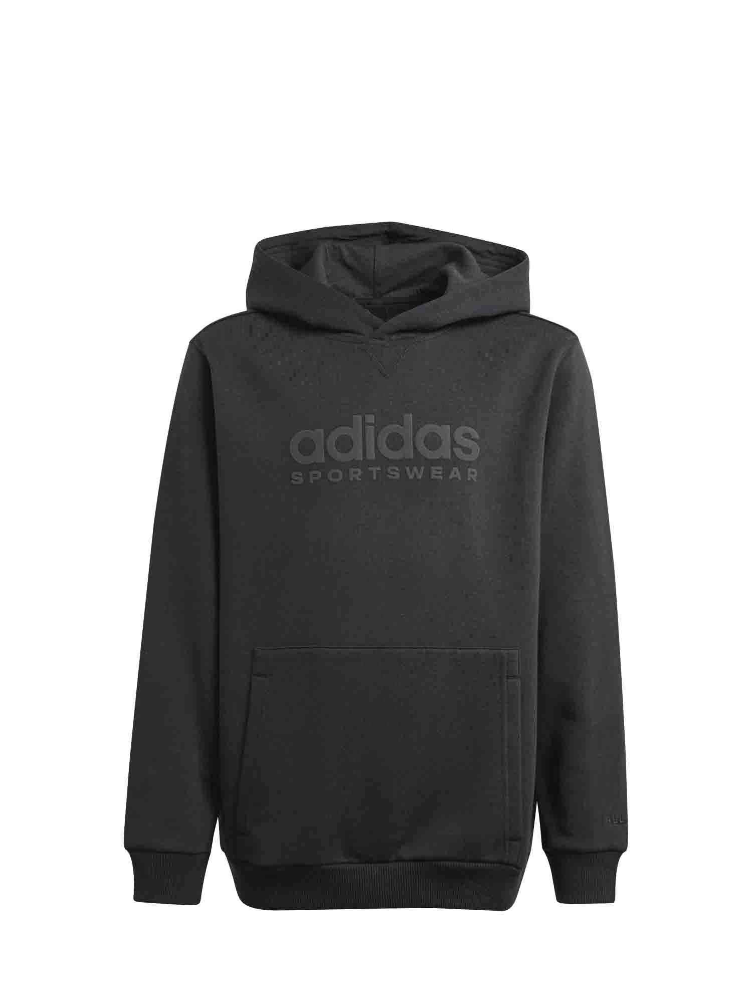 ADIDAS FELPA JUNIOR CON CAPPUCCIO ALL SZN GRAPHIC NERO