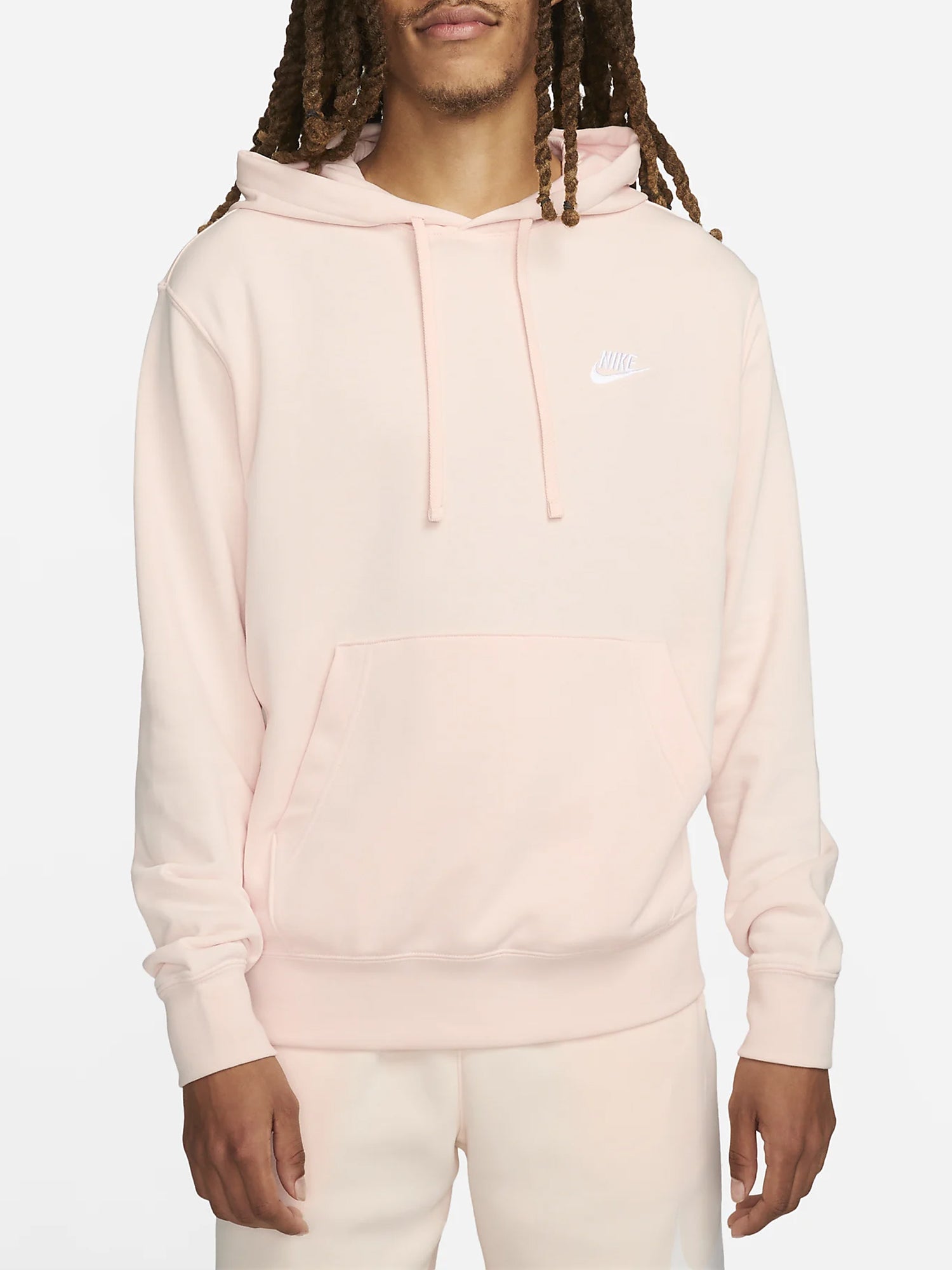 NIKE SPORTSWEAR CLUB FELPA CON CAPPUCCIO UOMO ROSA