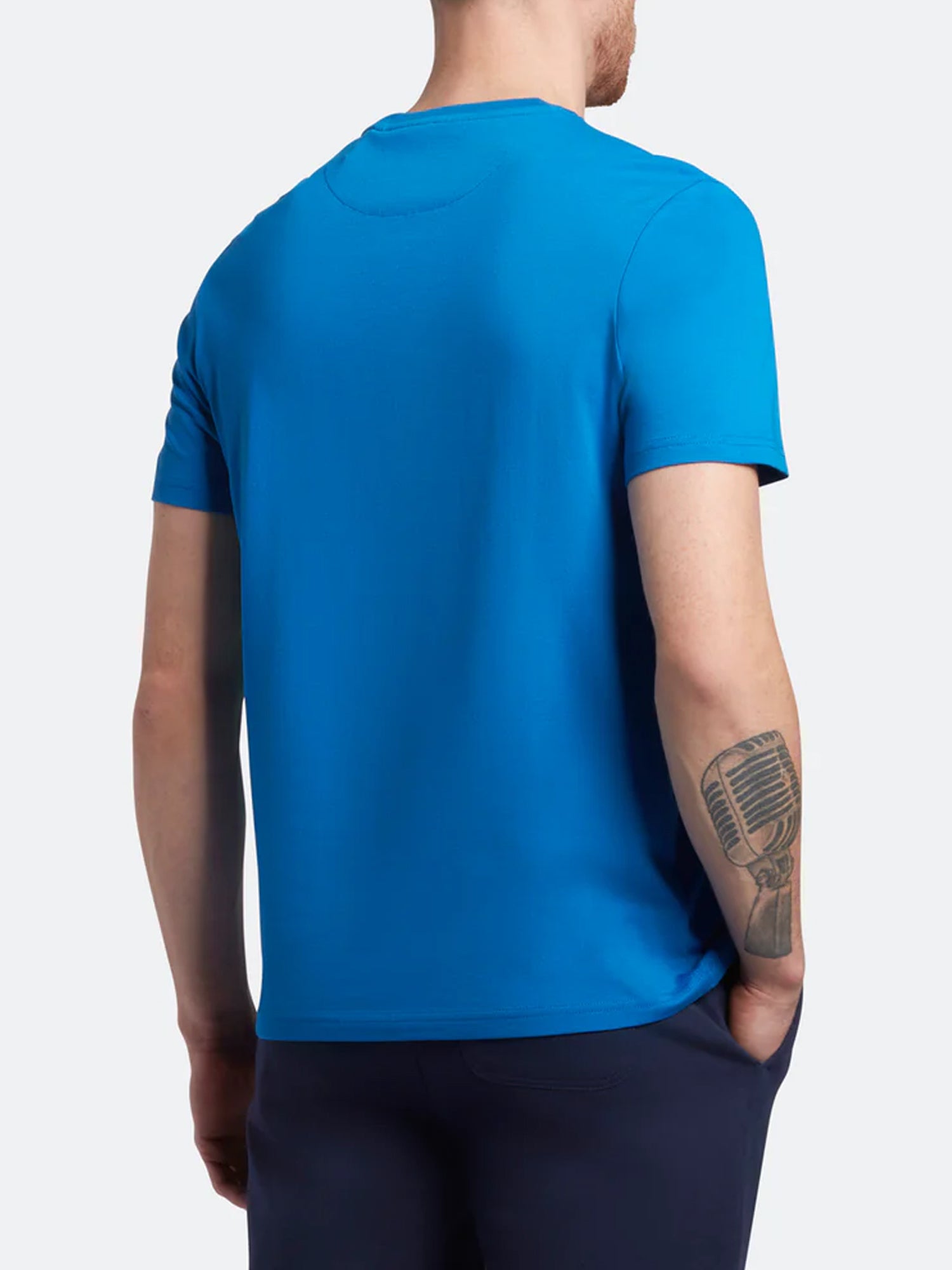 LYLE & SCOTT T-SHIRT PLAIN BLU ROYAL