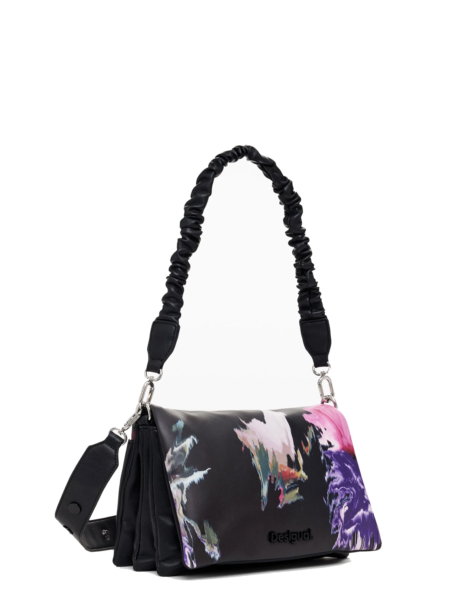 DESIGUAL BORSA EFFETTO PELLE NERO