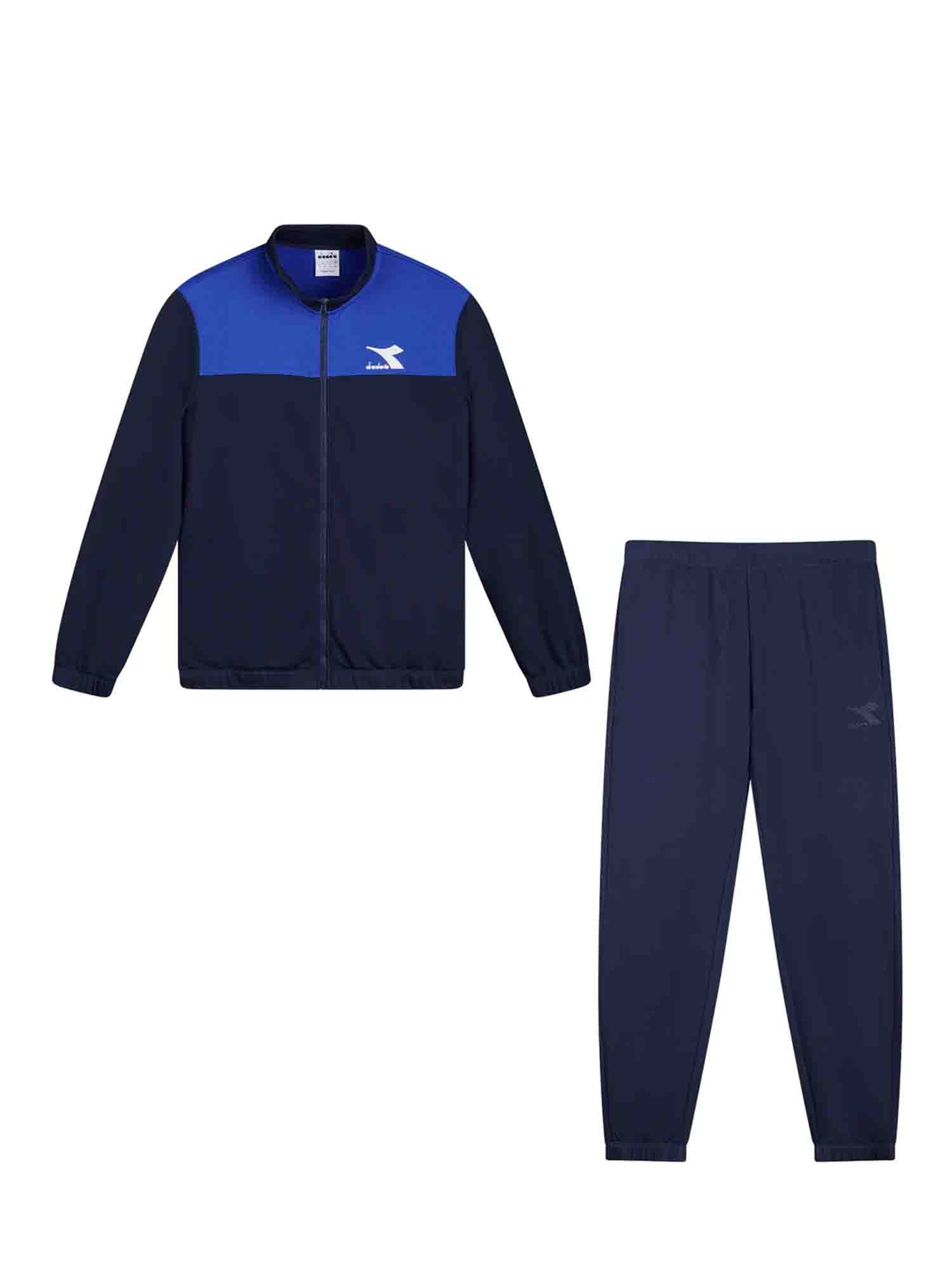 DIADORA TUTA UOMO FULL ZIP BLU-BLU ROYAL