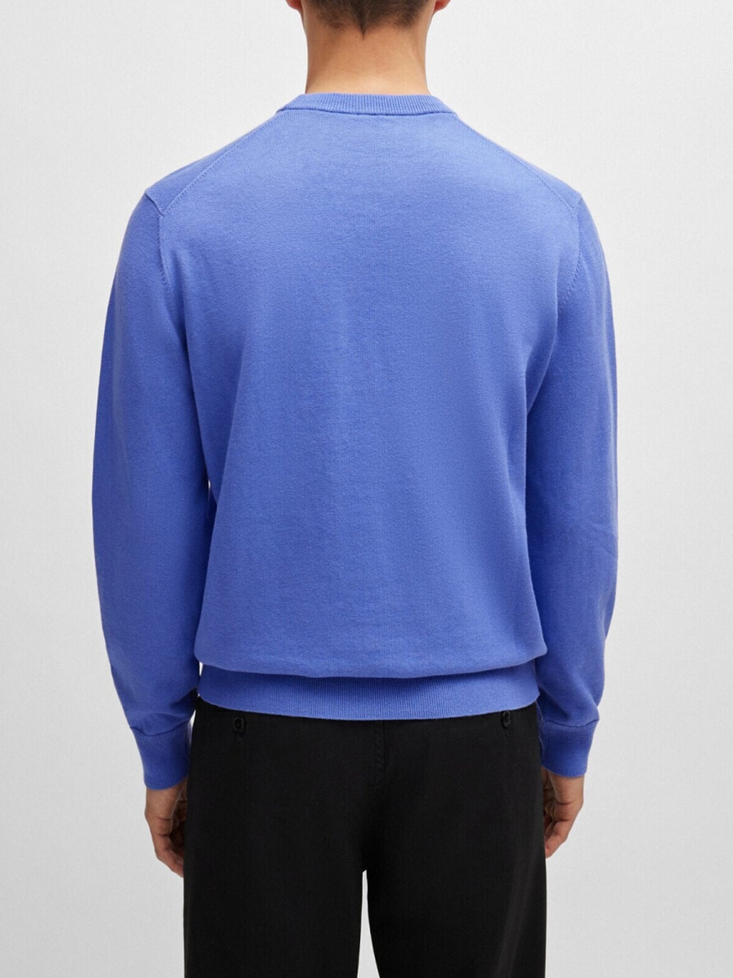 HUGO BOSS PULLOVER GIROCOLLO BLU INDACO