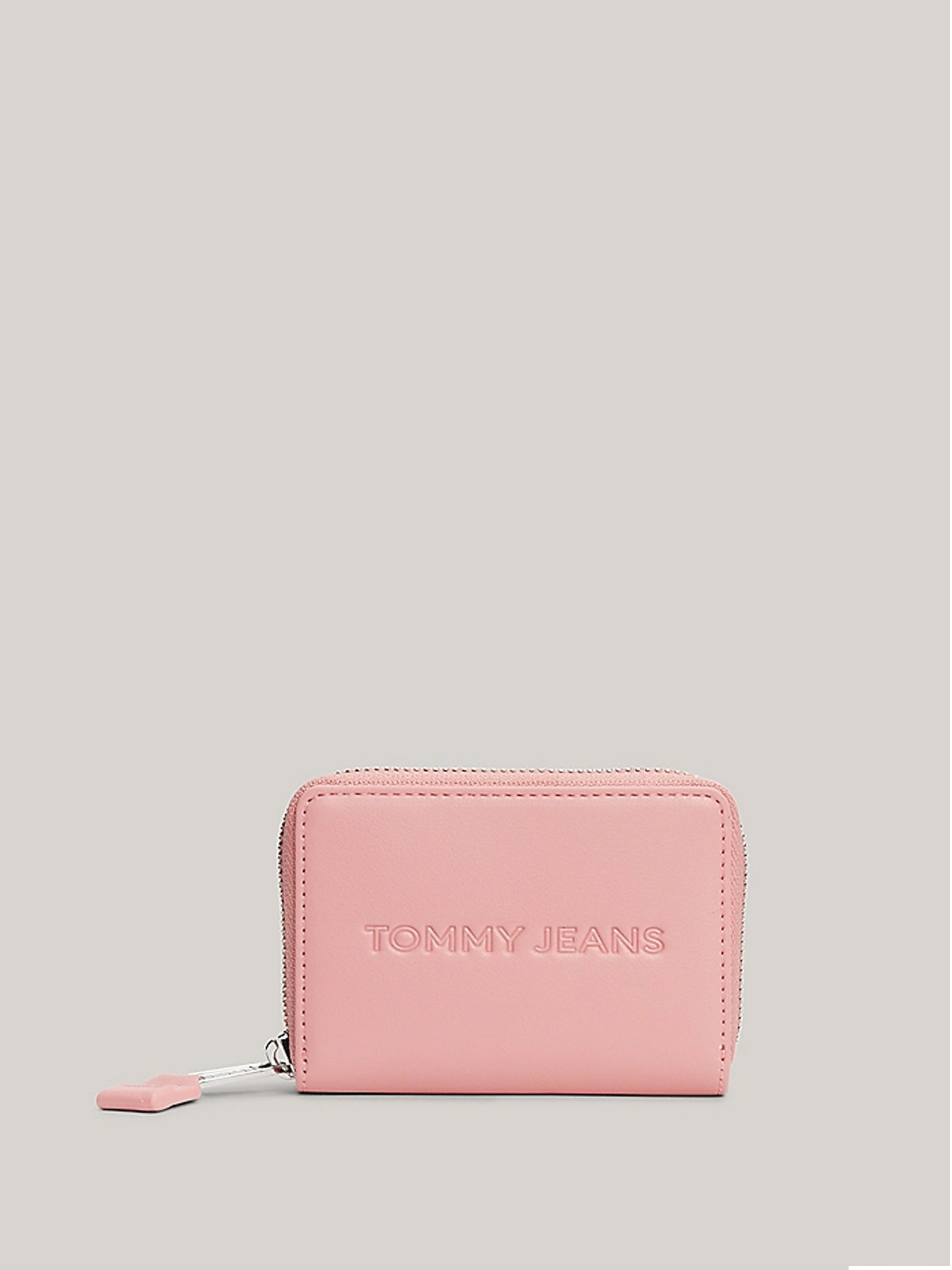 TOMMY HILFIGER ESSENTIAL PORTAFOGLIO CON ZIP E LOGO ROSA