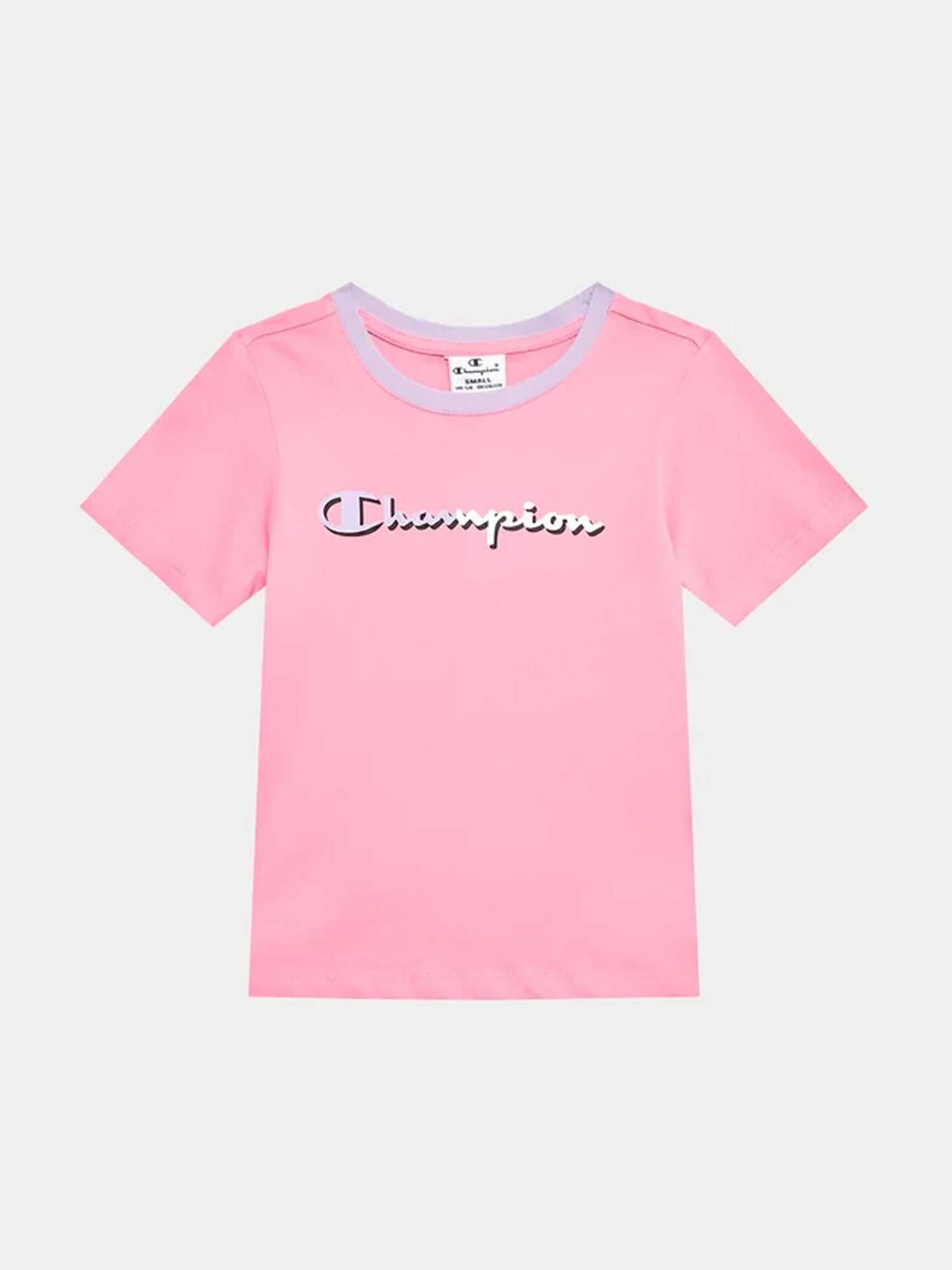 CHAMPION T-SHIRT MANICHE CORTE ROSA