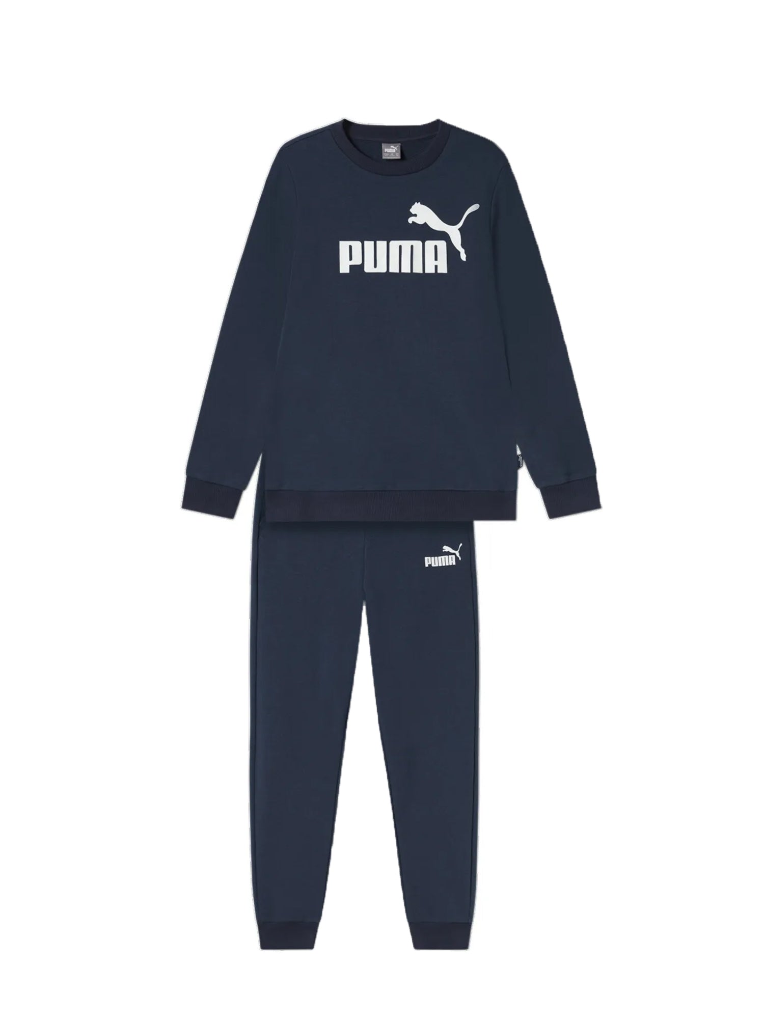 PUMA TUTA SPORTIVA GIROCOLLO No.1 LOGO SWEAT BLU - BLU