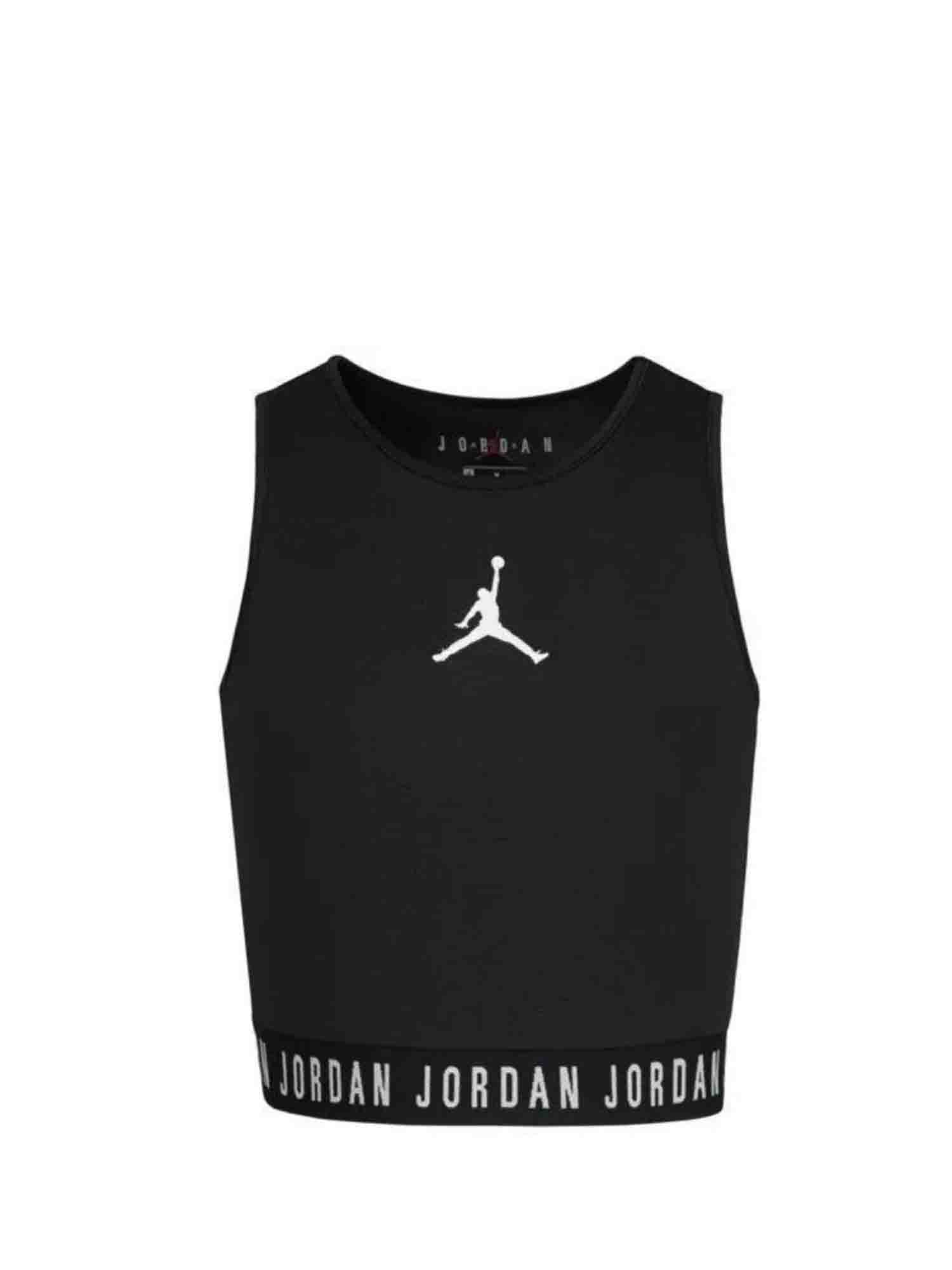 JORDAN ESSENTIAL TOP DA RAGAZZA NERO