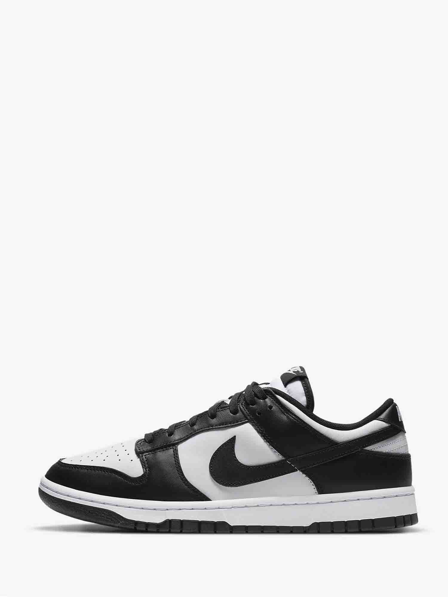 NIKE DUNK LOW RETRO SNEAKERS BIANCO-NERO