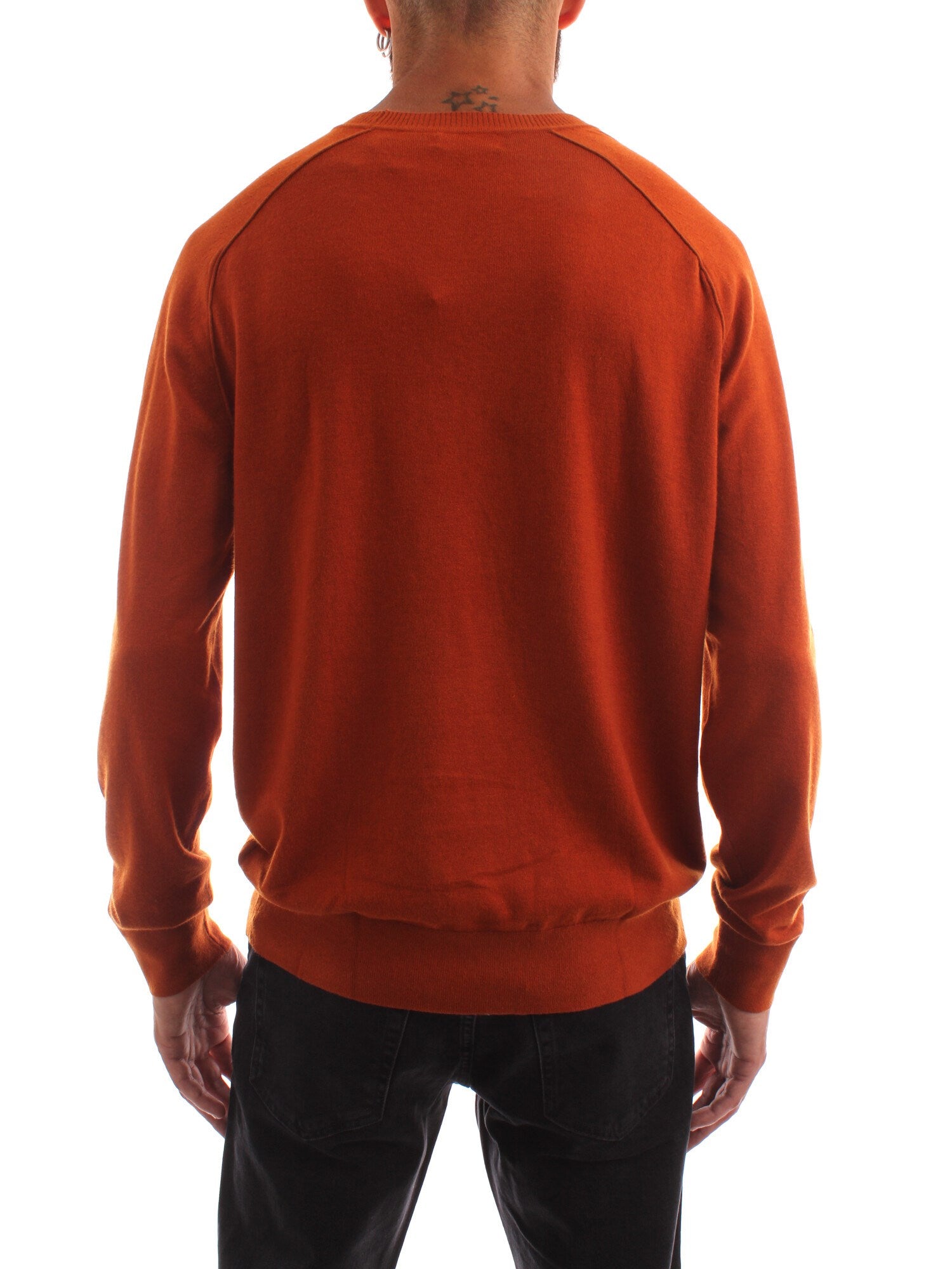 CALVIN KLEIN PULLOVER GIROCOLLO MARRONE