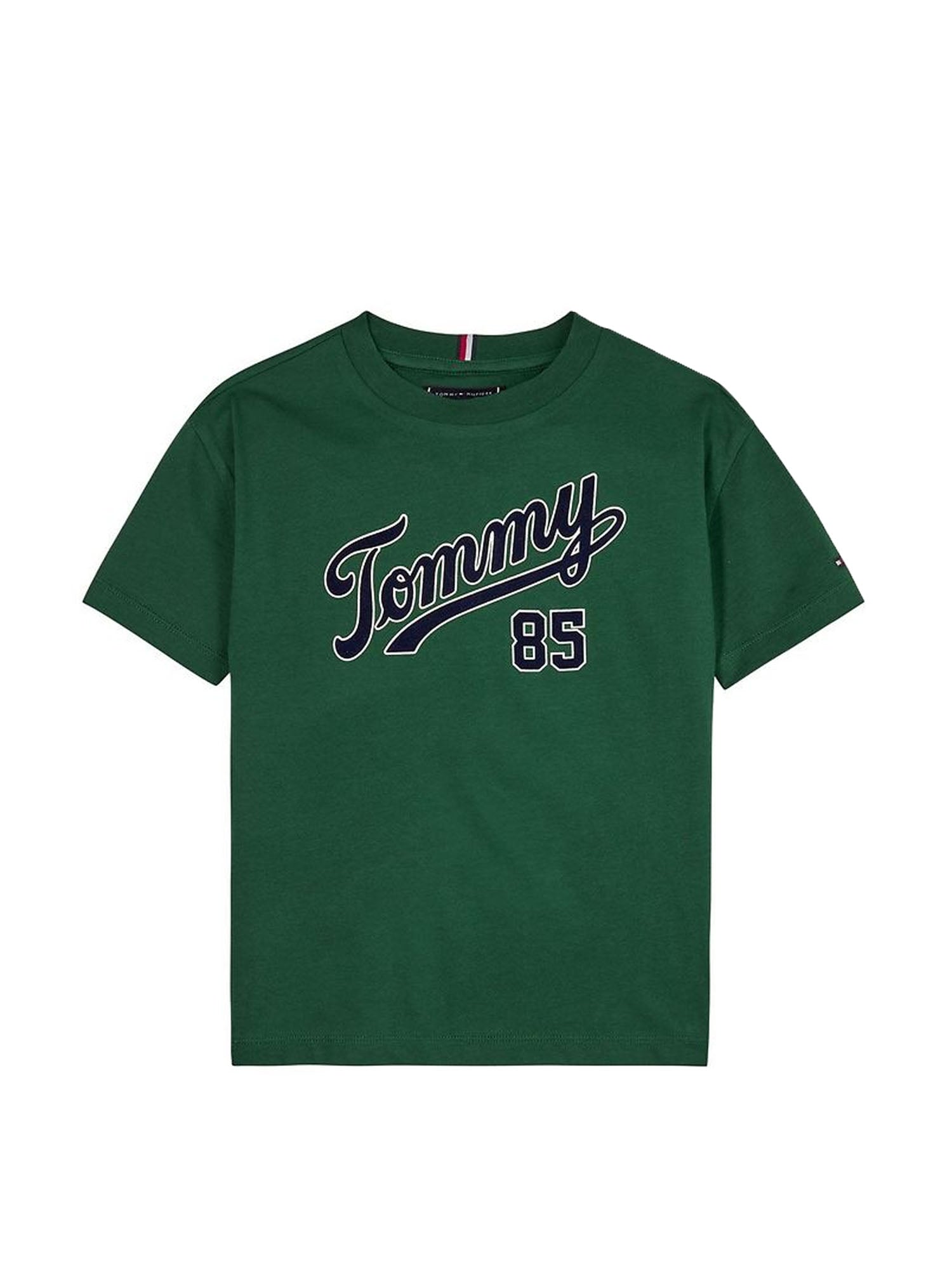 TOMMY HILFIGER KIDS T-SHIRT COLLEGE 85 VERDE