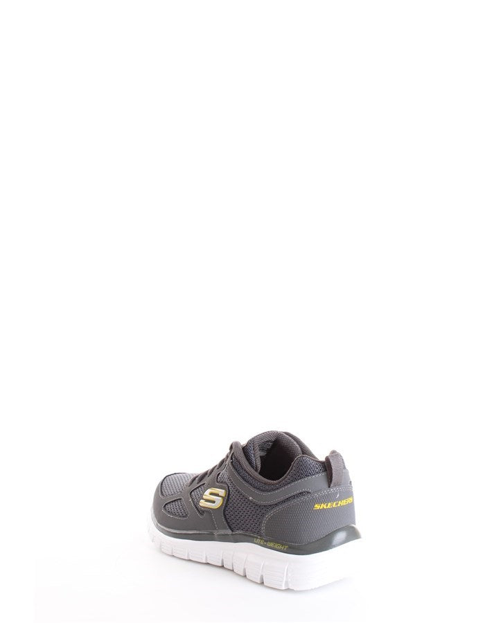 SKECHERS BURNS-AGOURA SNEAKERS CARBONE