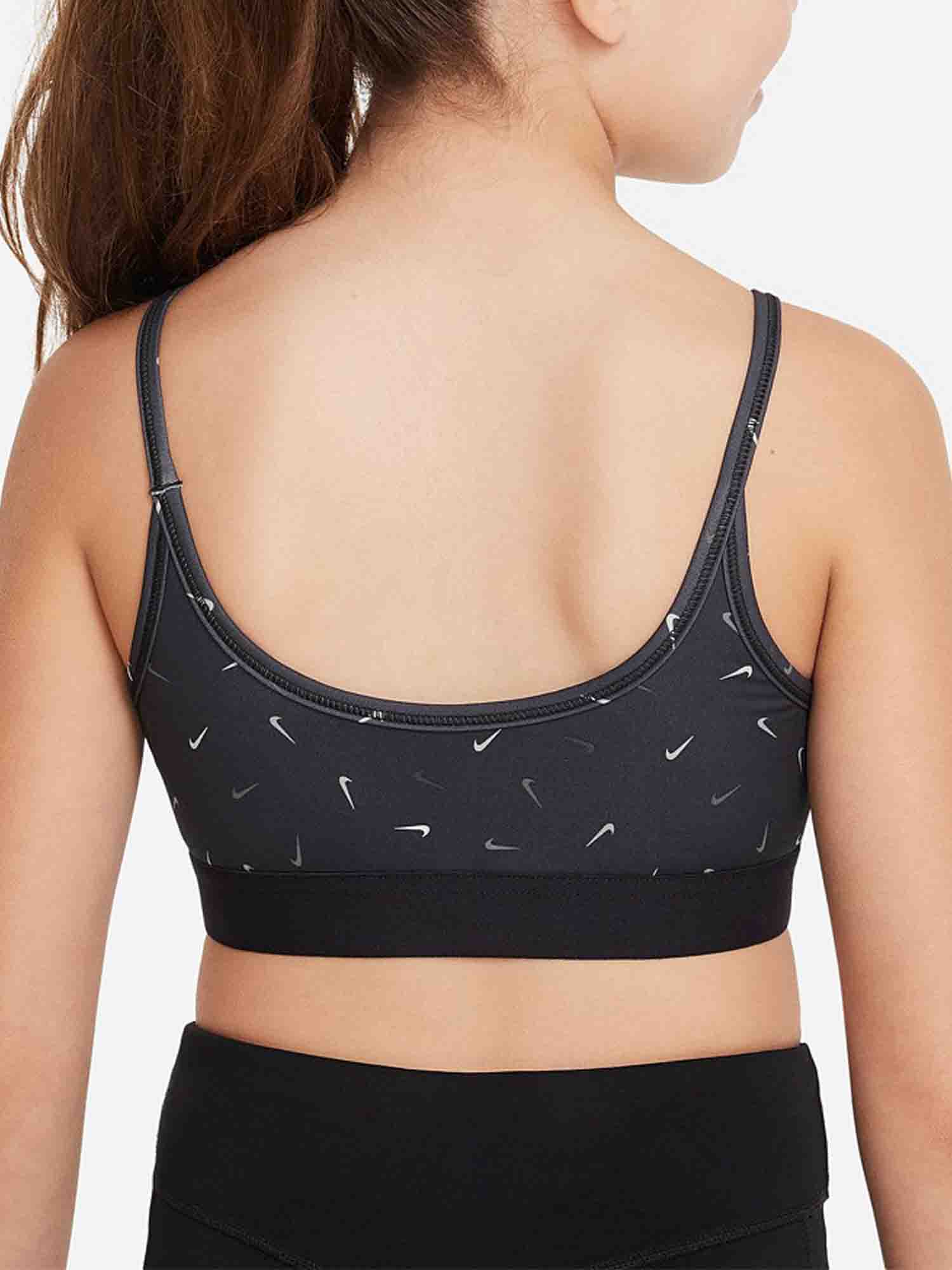 NIKE REGGISENO SPORTIVO JUNIOR DRI-FIT NERO