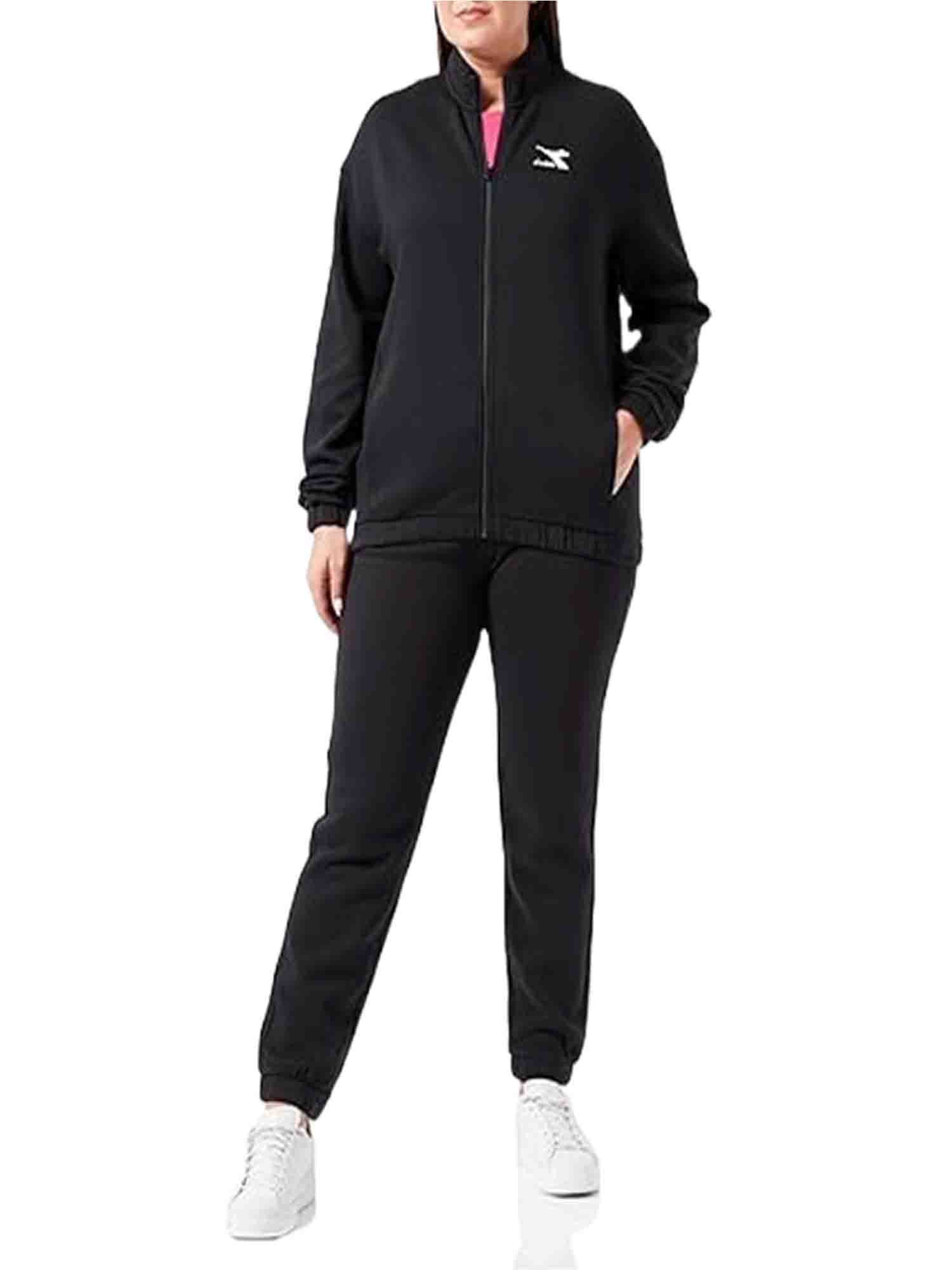 DIADORA TUTA DONNA FULL ZIP NERO