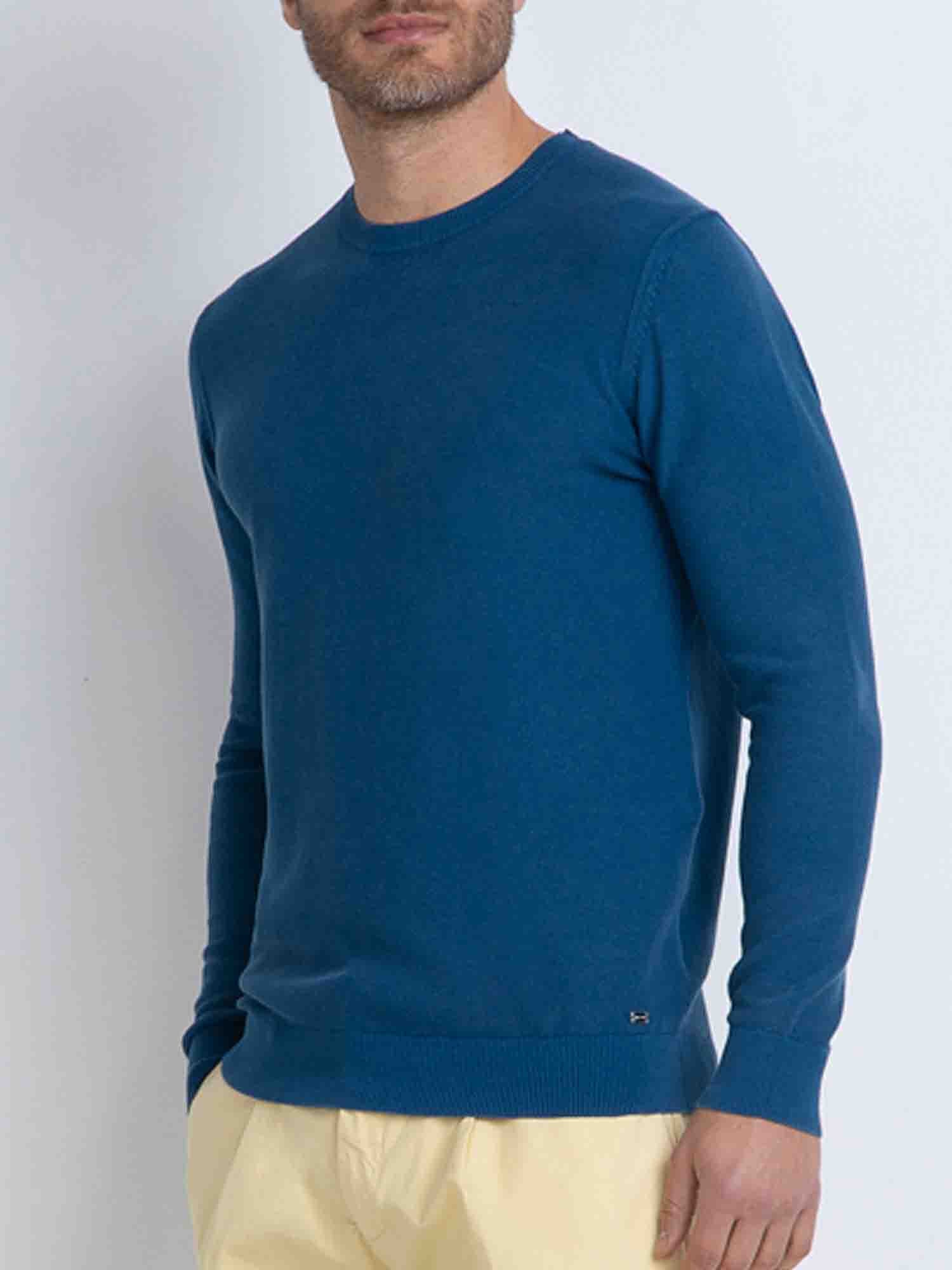 MARKUP MAGLIA GIROCOLLO BLU