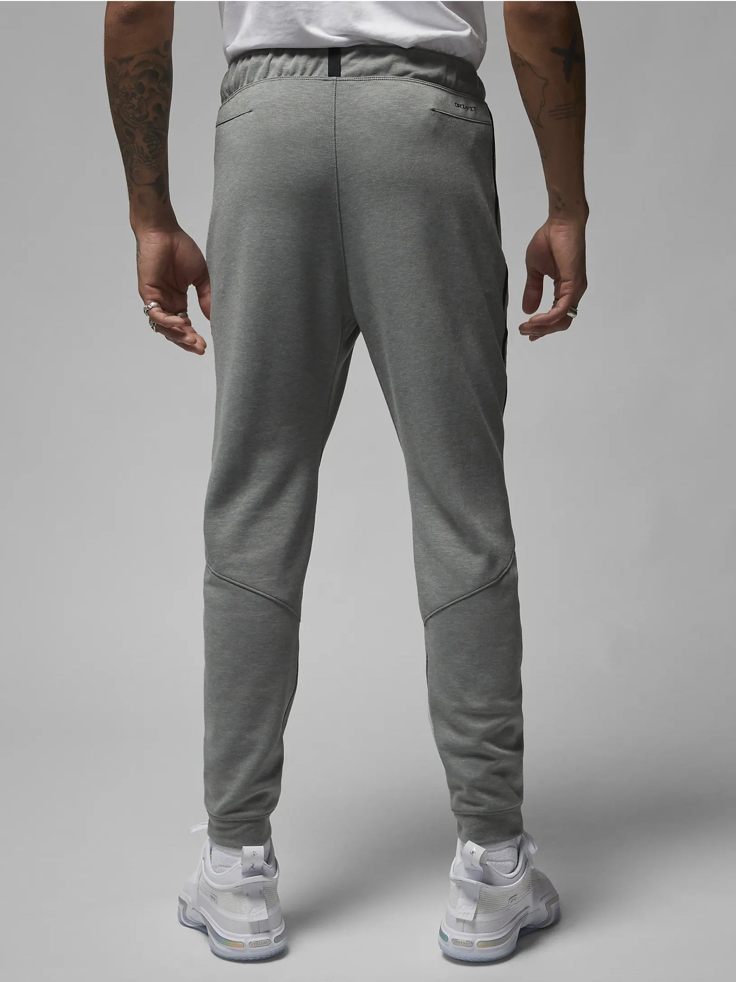 JORDAN PANTALONI SPORTIVI DRI-FIT AIR FLEECE GRIGIO