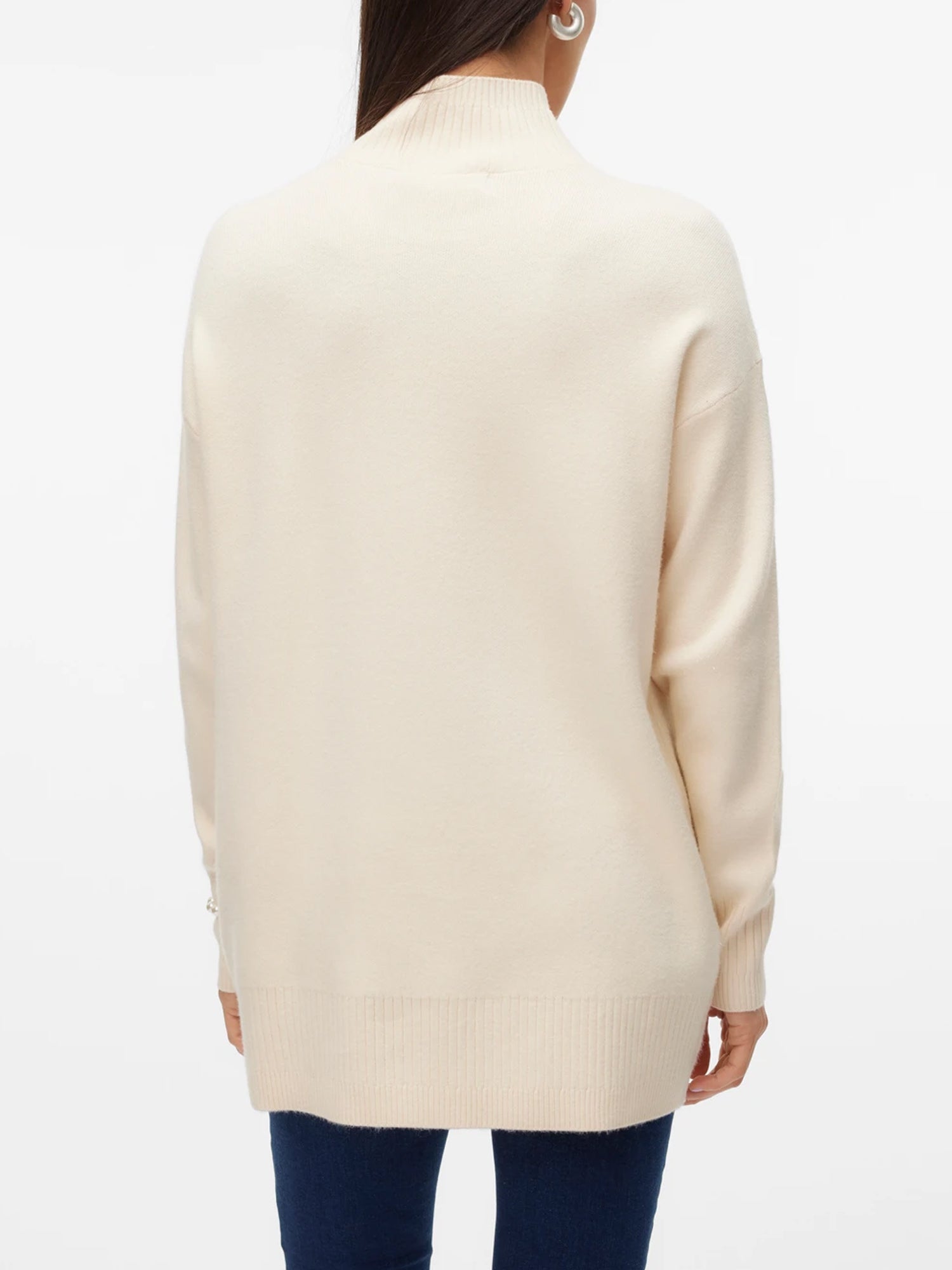 VERO MODA MAGLIONE GOLD BIANCO