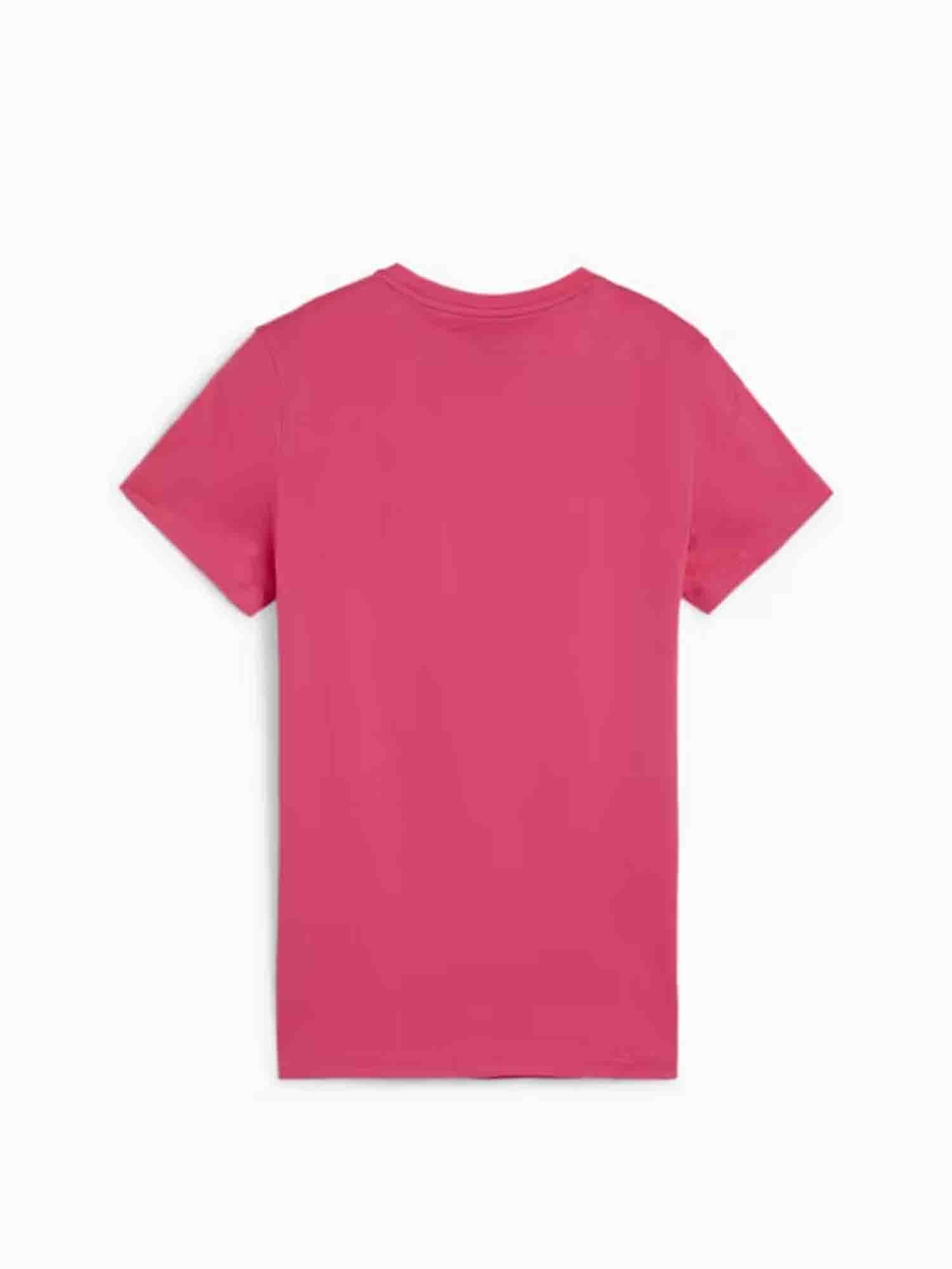 PUMA T-SHIRT CON LOGO ESSENTIALS DONNA GARNET ROSE