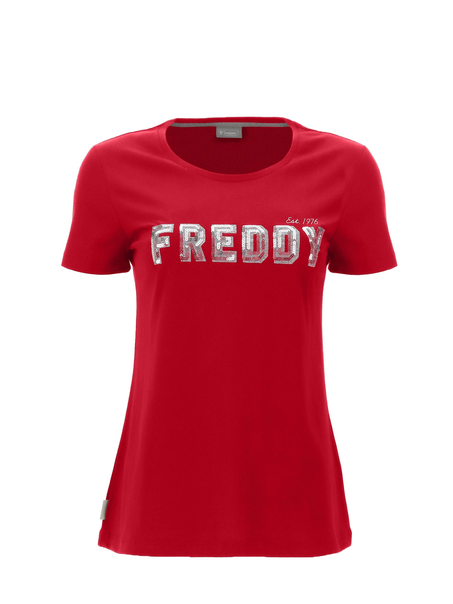 FREDDY T-SHIRT CON GRAFICA ROSSO