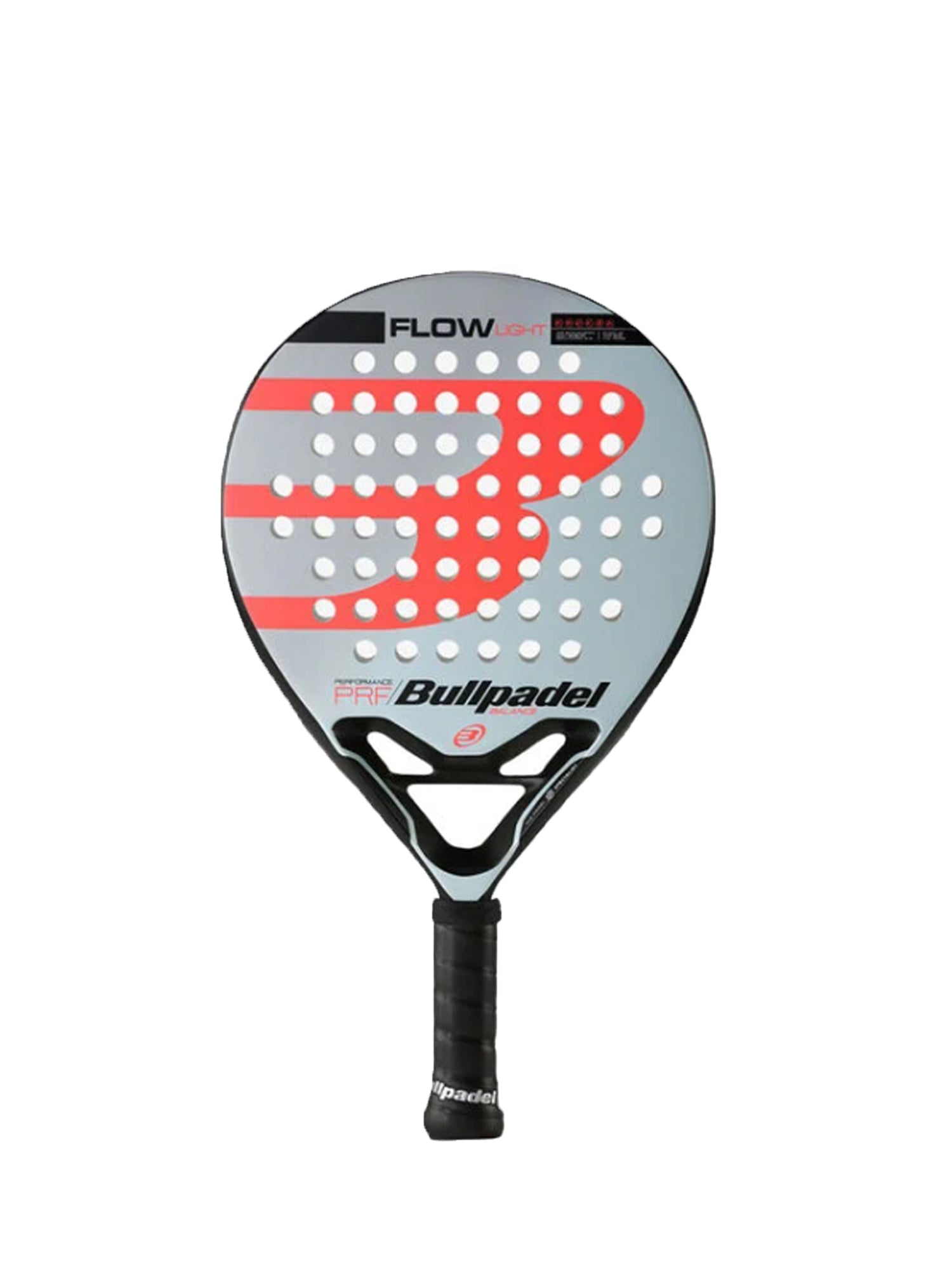 BULLPADEL RACCHETTA DI PADEL FLOW LIGHT 22 GRIGIO - NERO - ARANCIO