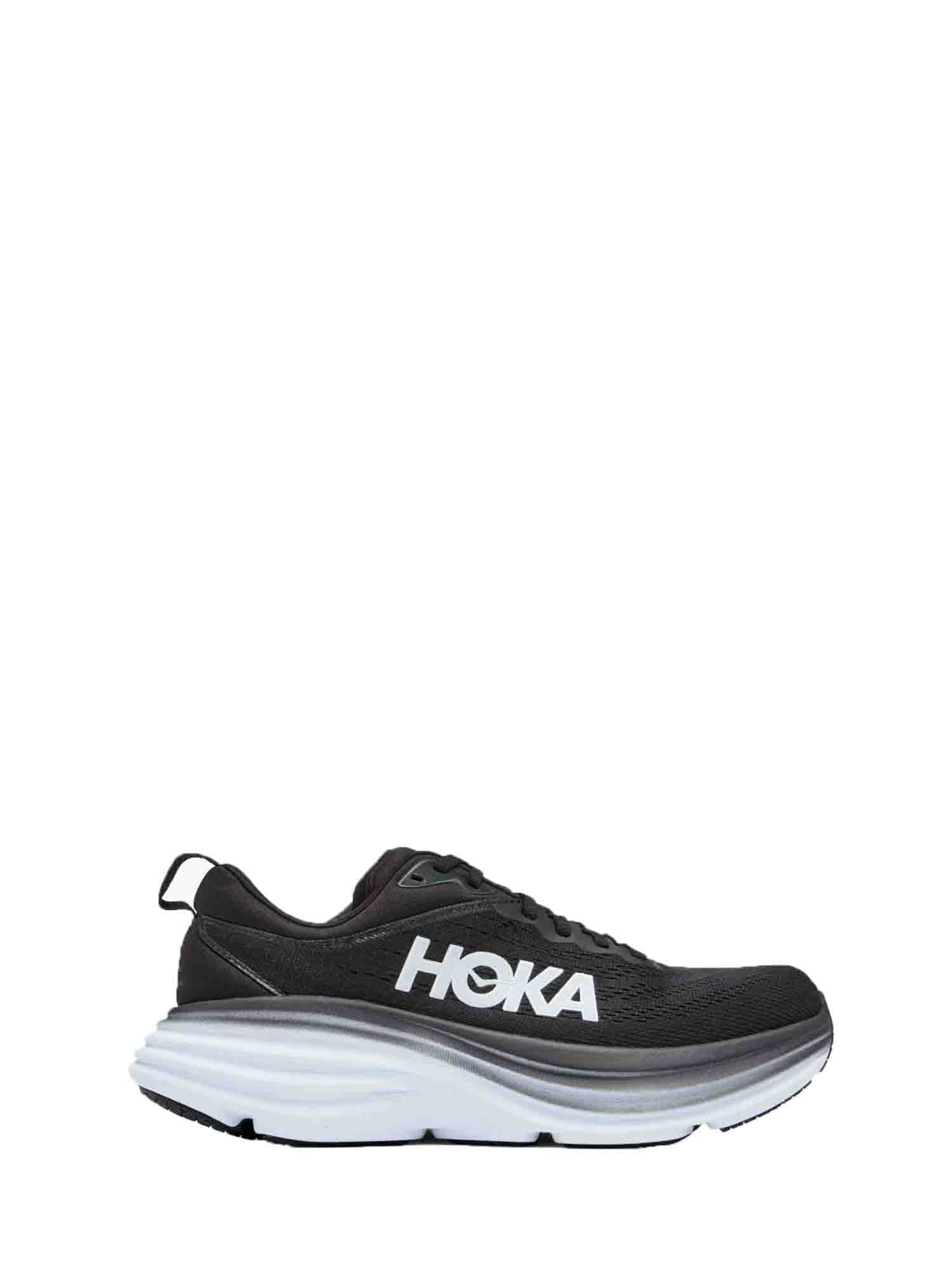 HOKA ONE ONE W BONDI 8 SCARPE RUNNING NERO