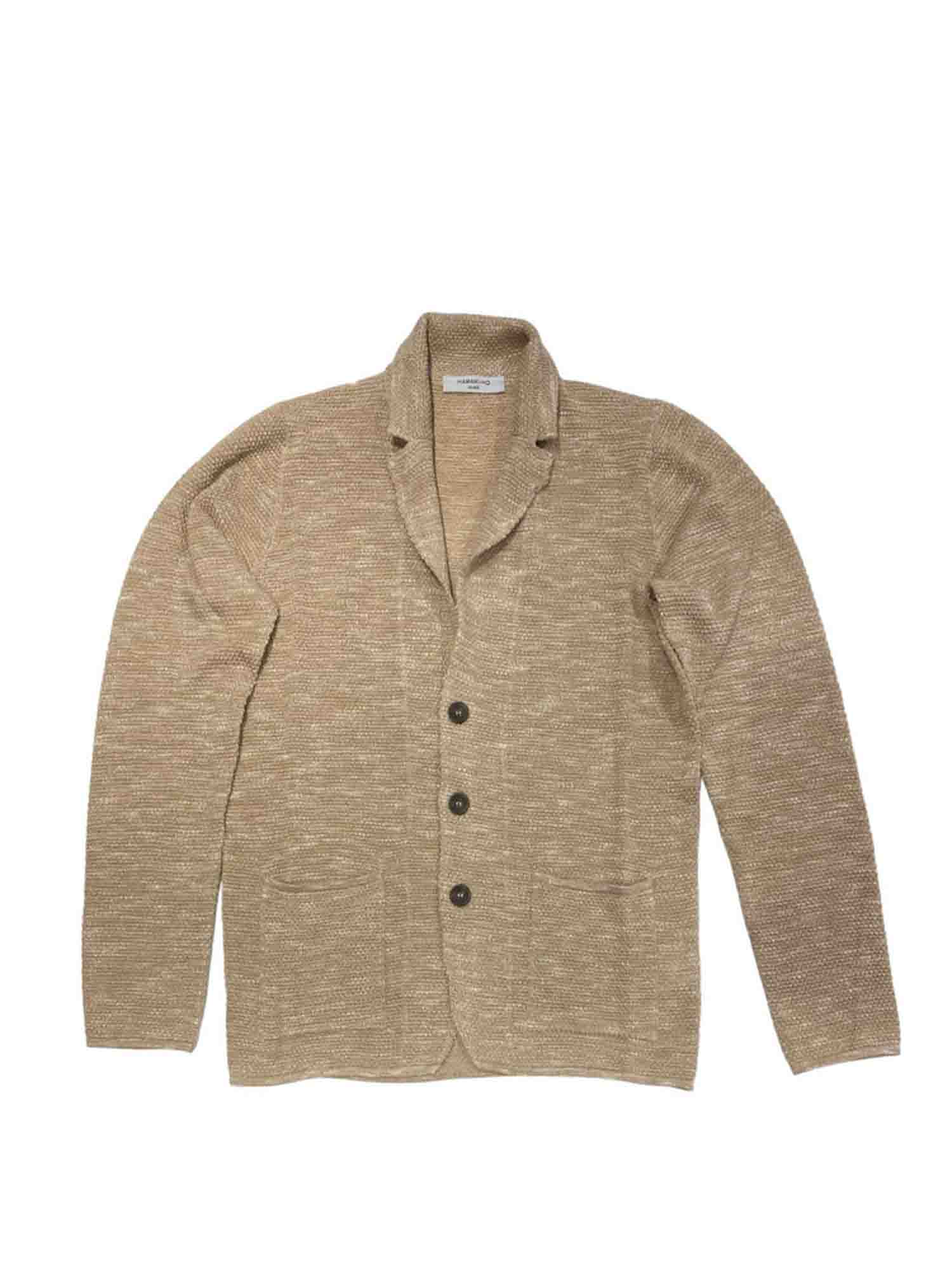 HAMAKI-HO CARDIGAN ABBOTTONATO BEIGE