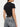 GUESS T-SHIRT COLETTE CROP NERO