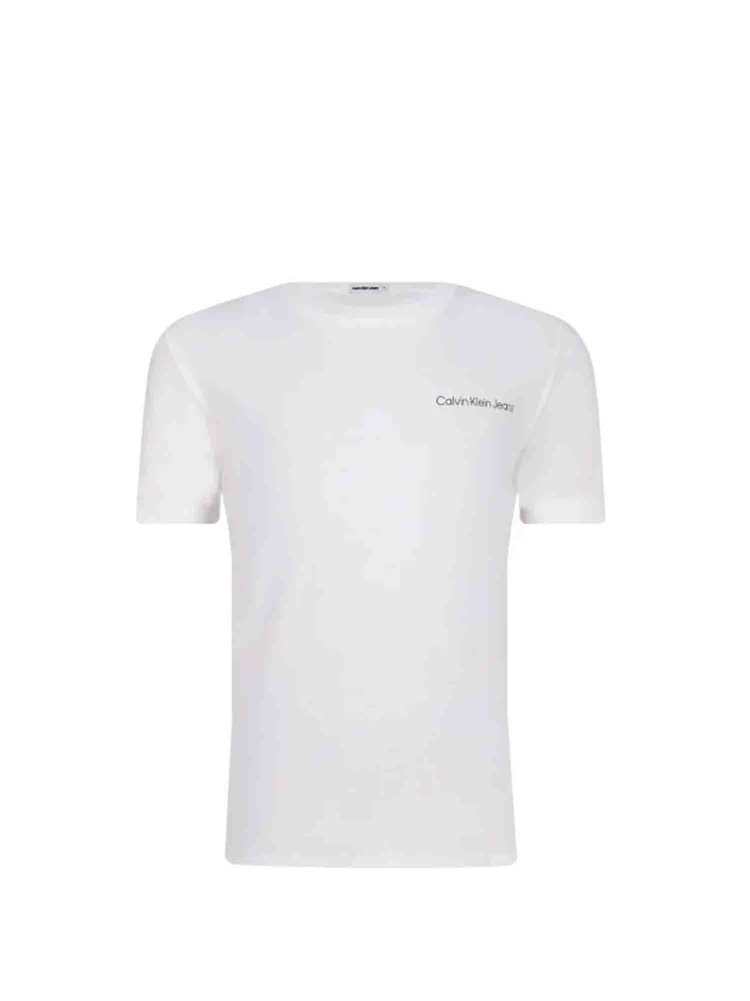 CALVIN KLEIN T-SHIRT CON LOGO DA RAGAZZO BIANCO