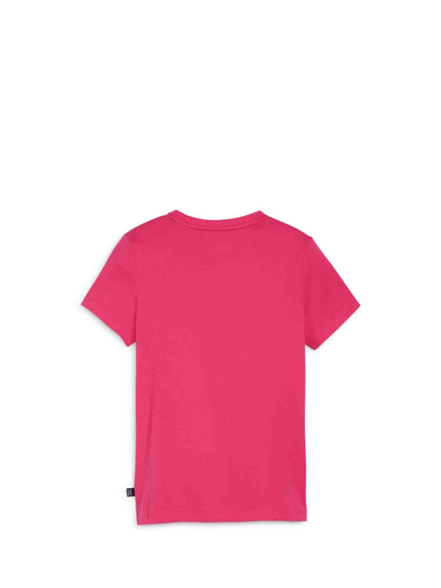 PUMA T-SHIRT ESSENTIALS CON LOGO DA RAGAZZA ROSA