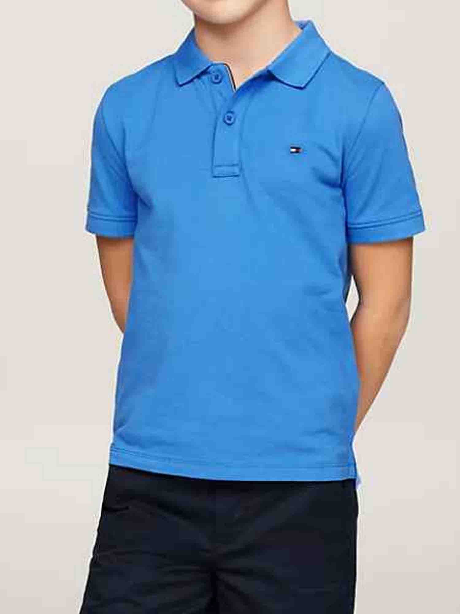 TOMMYY HILFIGER POLO ESSENTIAL DA RAGAZZO AZZURRO