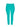 RINASCIMENTO CURVY PANTALONI SKINNY CROPPED VERDE PAVONE